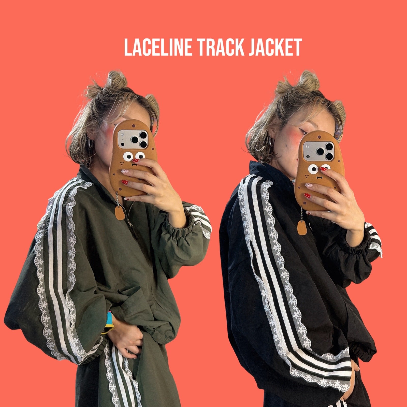 ※予約※2色 セットアップ可 撥水ナイロンレースライントラックジャケット 1月下旬～2月上旬出荷予定