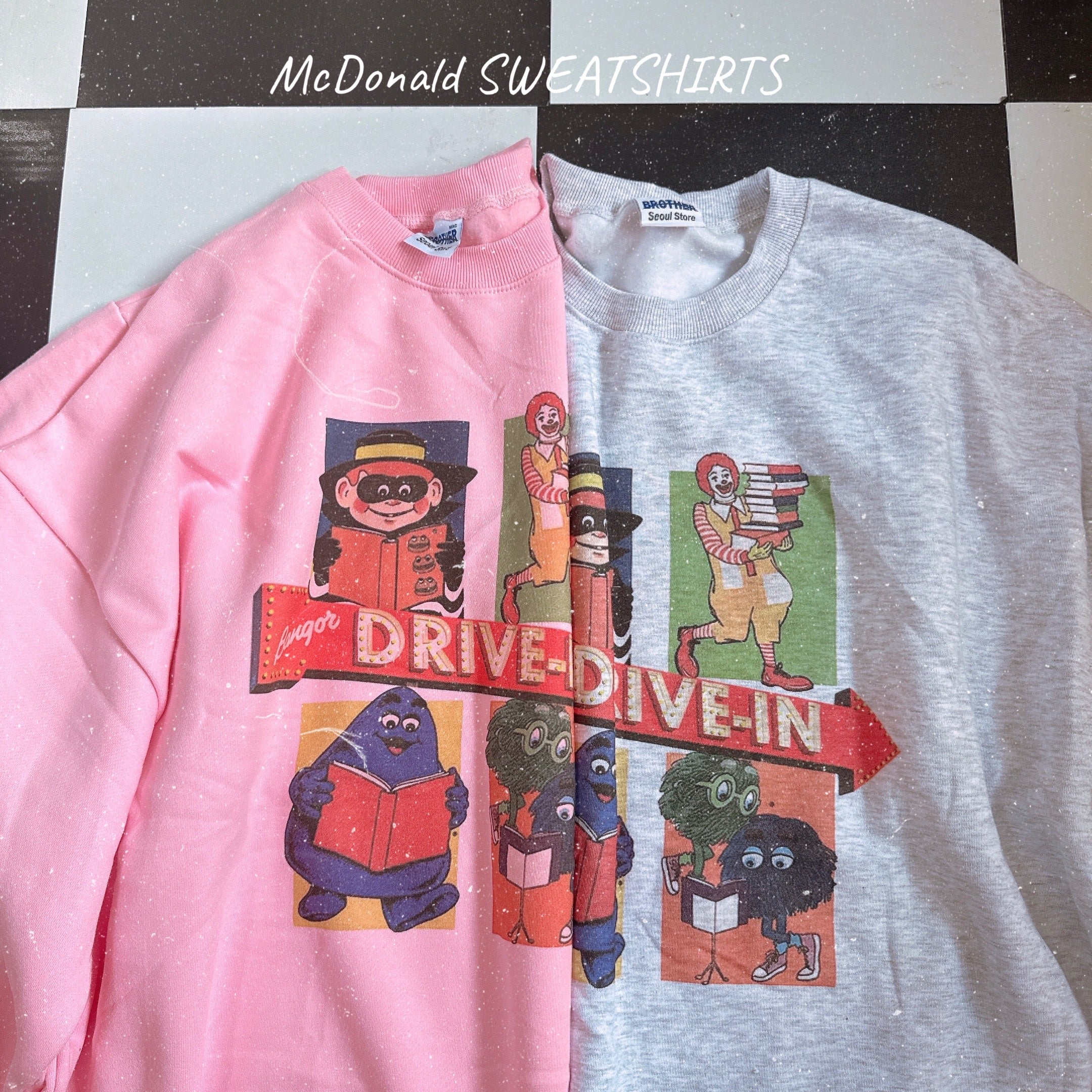 ※再販予約※ 2色 マクドナルドオーバーサイズスウェット10月下旬〜11月上旬ごろのお届け予定