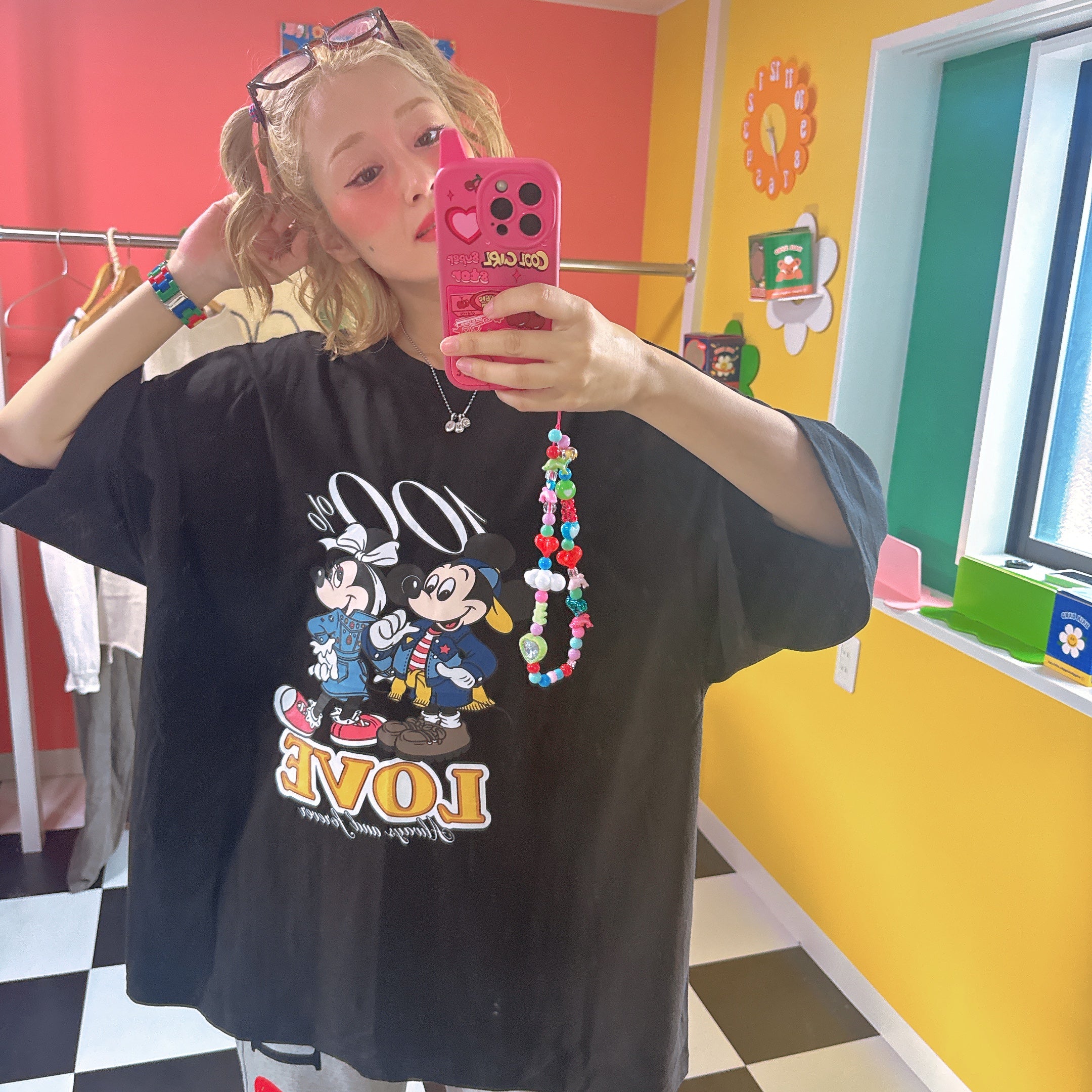 ※予約※ 3色 ミッキーミニーオーバーサイズTEE 10月下旬ごろのお届け予定