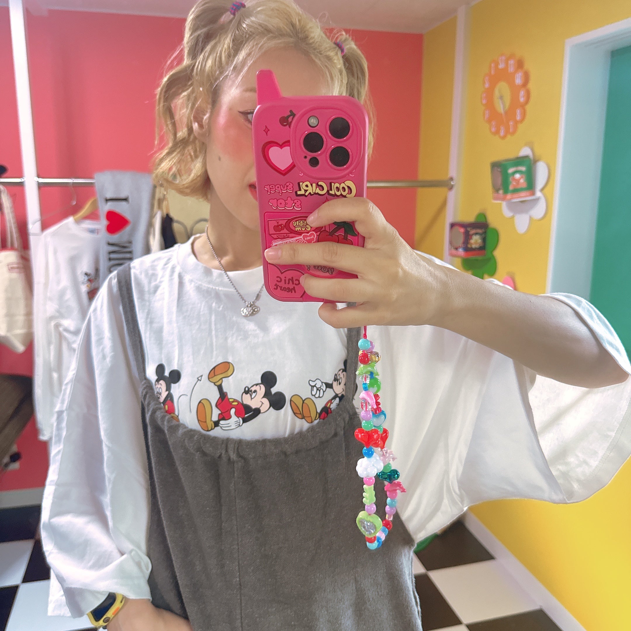 ※予約※ 2色 ストレッチミッキーオーバーサイズTEE 10月下旬ごろのお届け予定