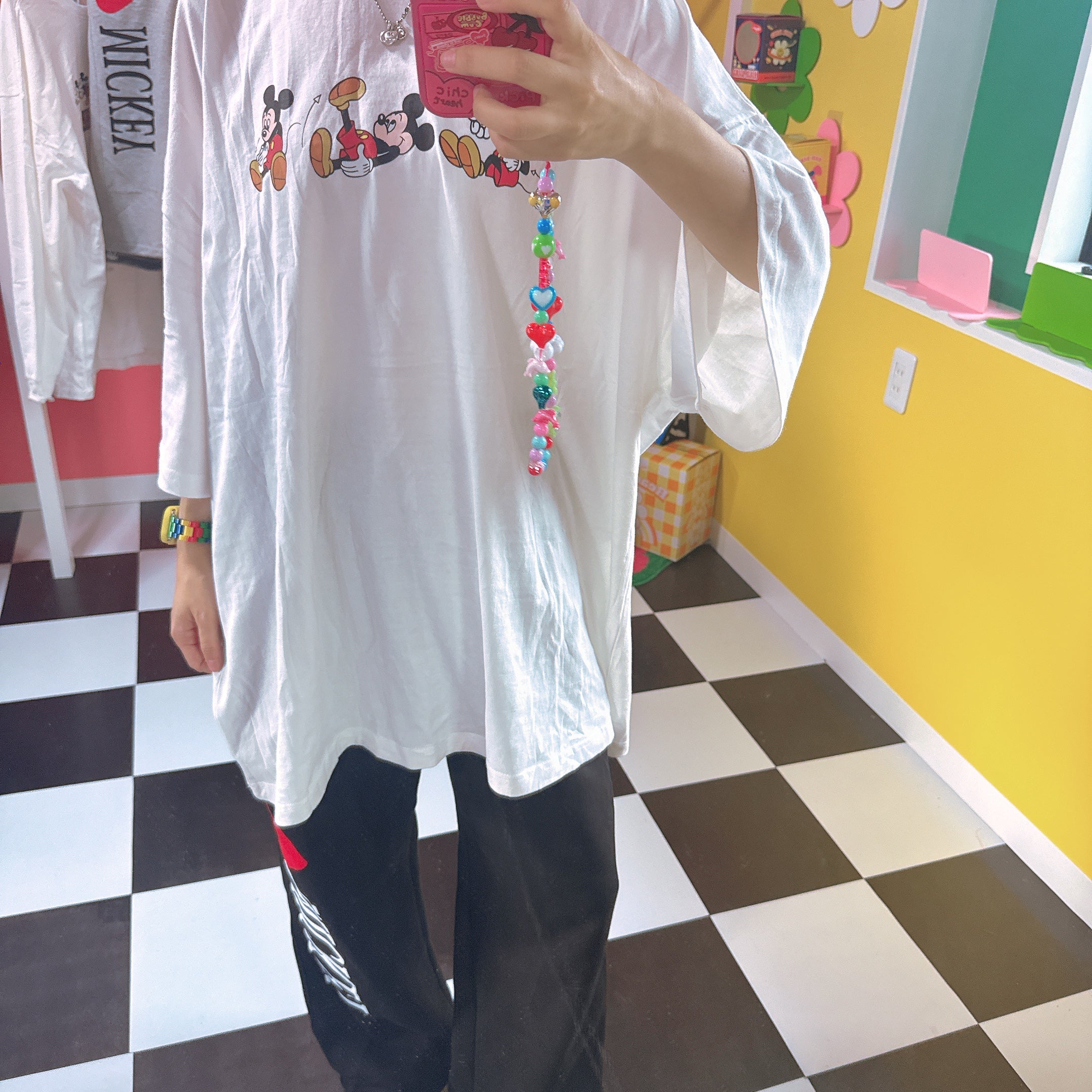 ※予約※ 2色 ストレッチミッキーオーバーサイズTEE 10月下旬ごろのお届け予定