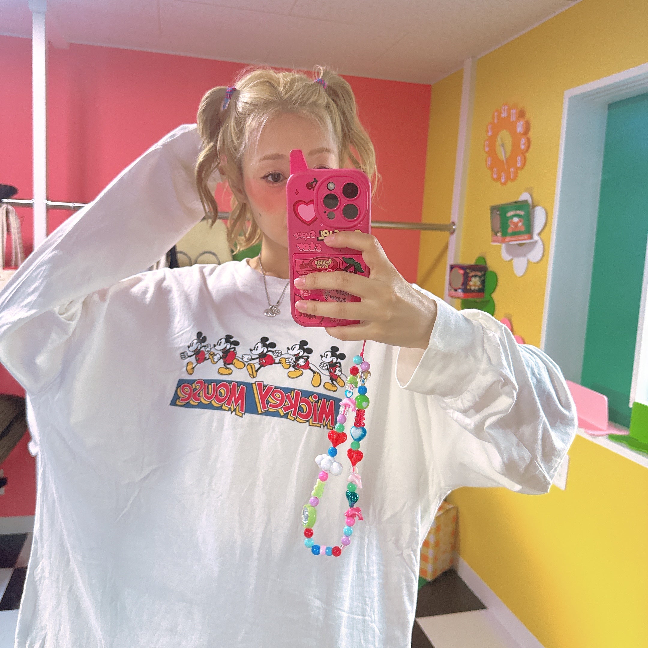※予約※ 2色 ランニングミッキーオーバーサイズロンTEE 10月下旬ごろのお届け予定
