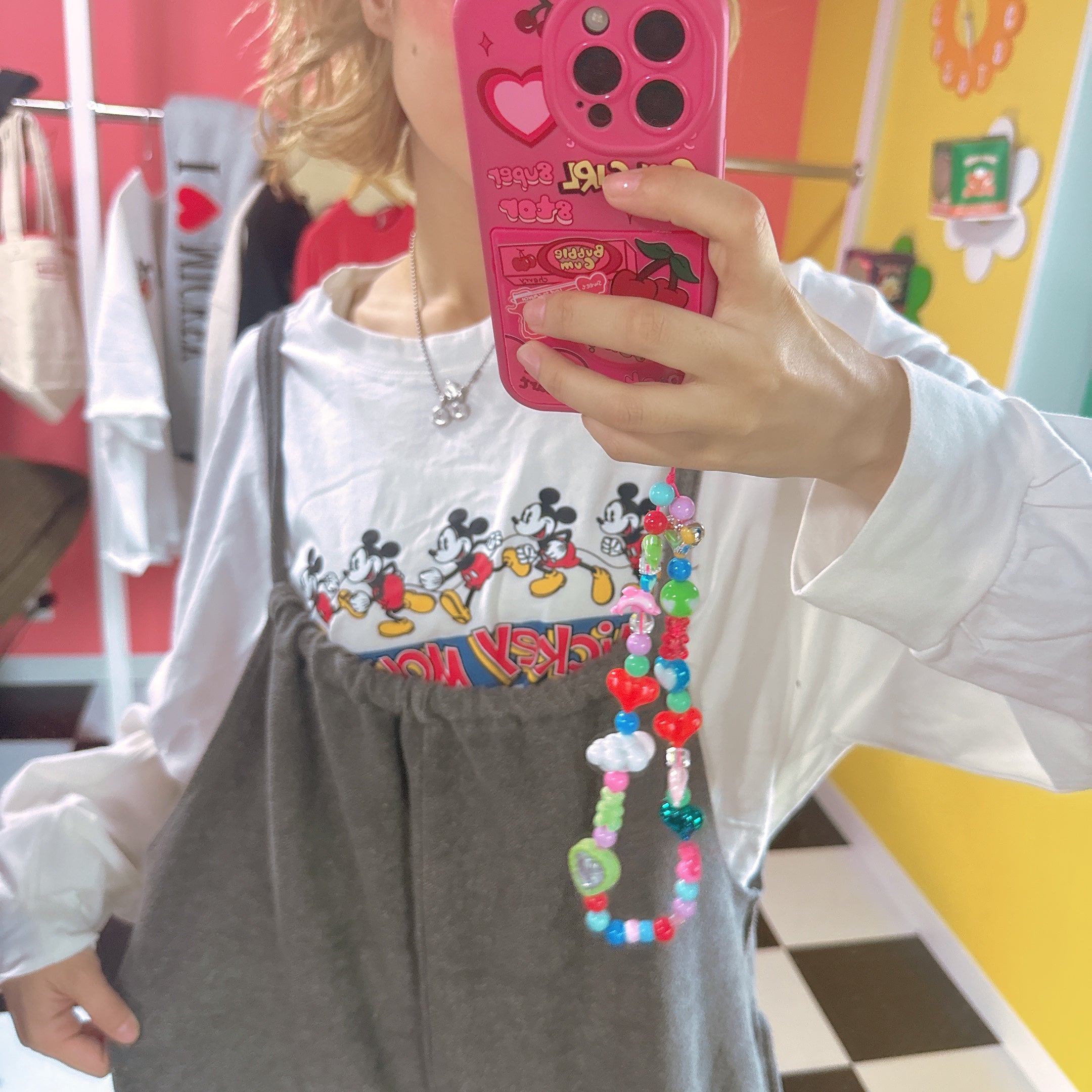 ※予約※ 2色 ランニングミッキーオーバーサイズロンTEE 10月下旬ごろのお届け予定