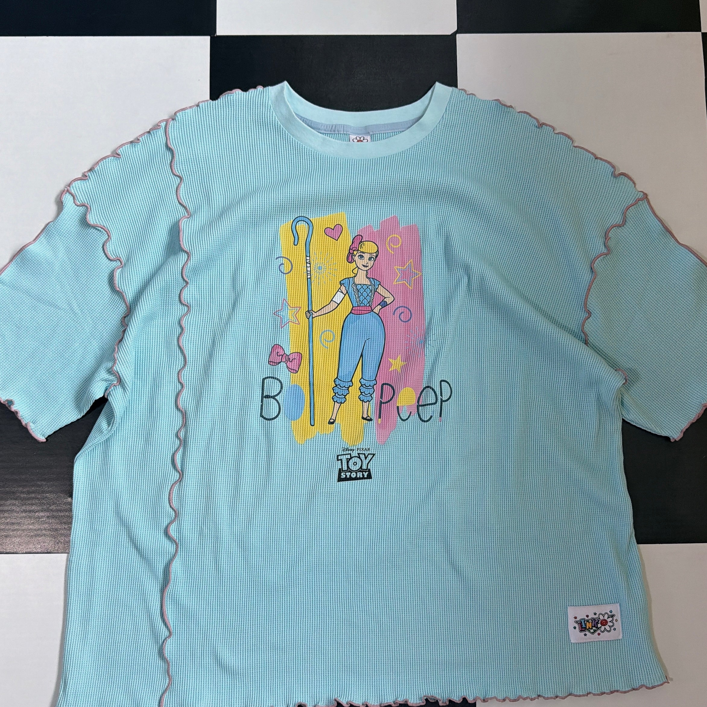 ※予約※2種類 DISNEY/PIXAR LINK@オリジナル TOY STORY ワッフルメローTEE  9月中の出荷予定