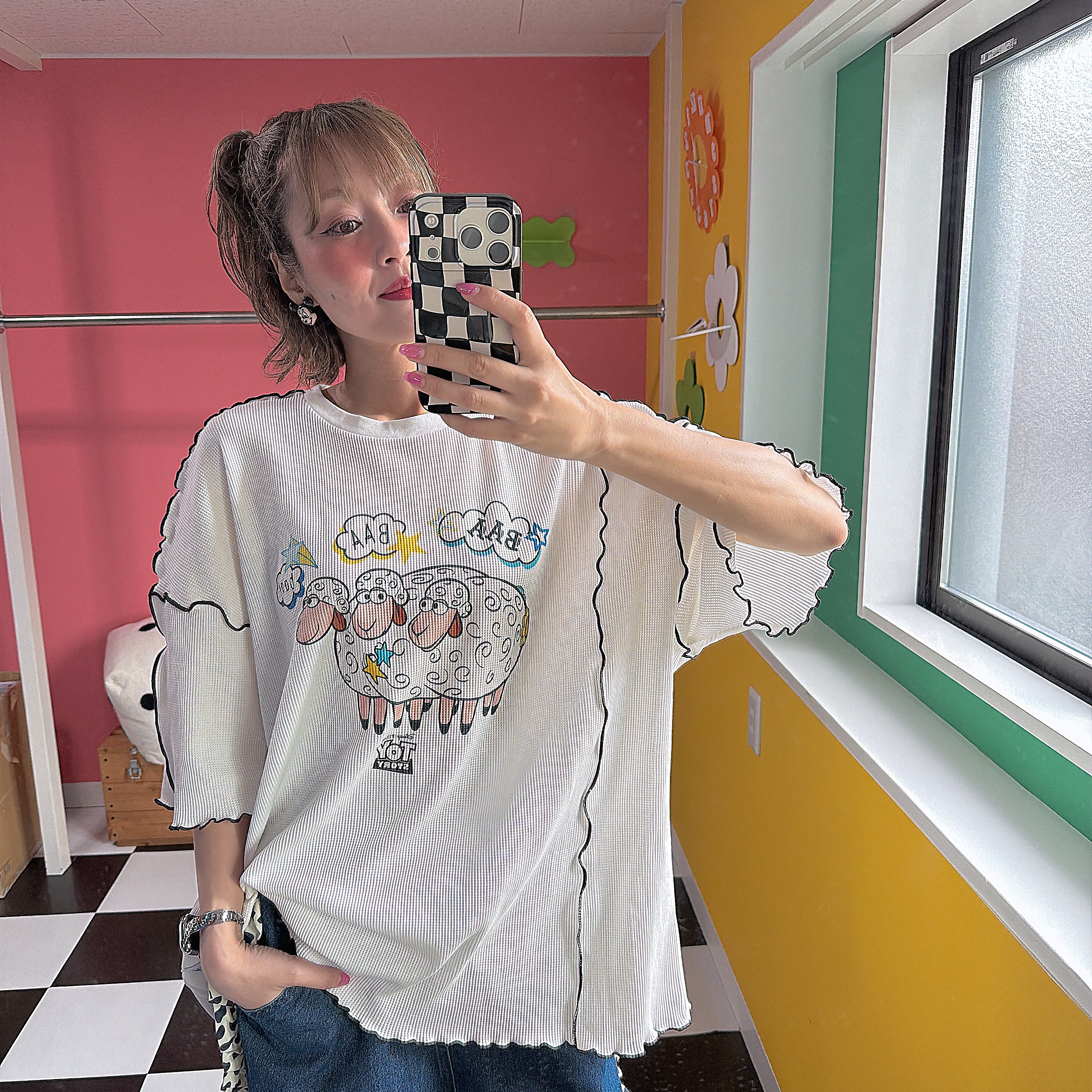 ※予約※2種類 DISNEY/PIXAR LINK@オリジナル TOY STORY ワッフルメローTEE  9月中の出荷予定
