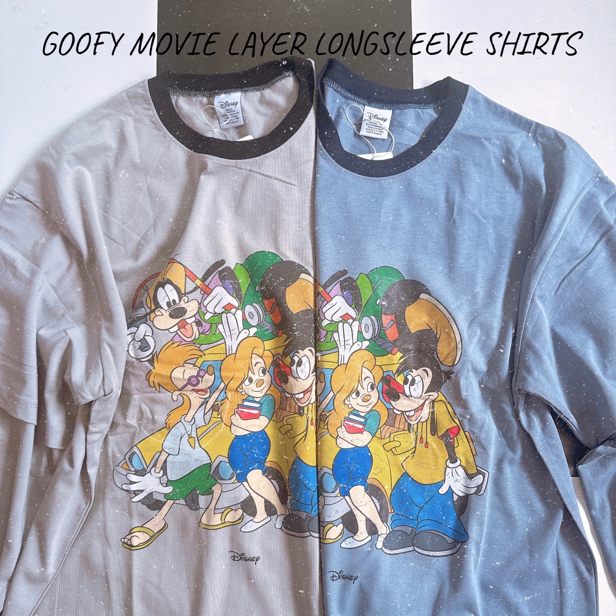 ※予約※2色 グーフィームービー♡レイヤード風ロンTEE 10月中の出荷予定