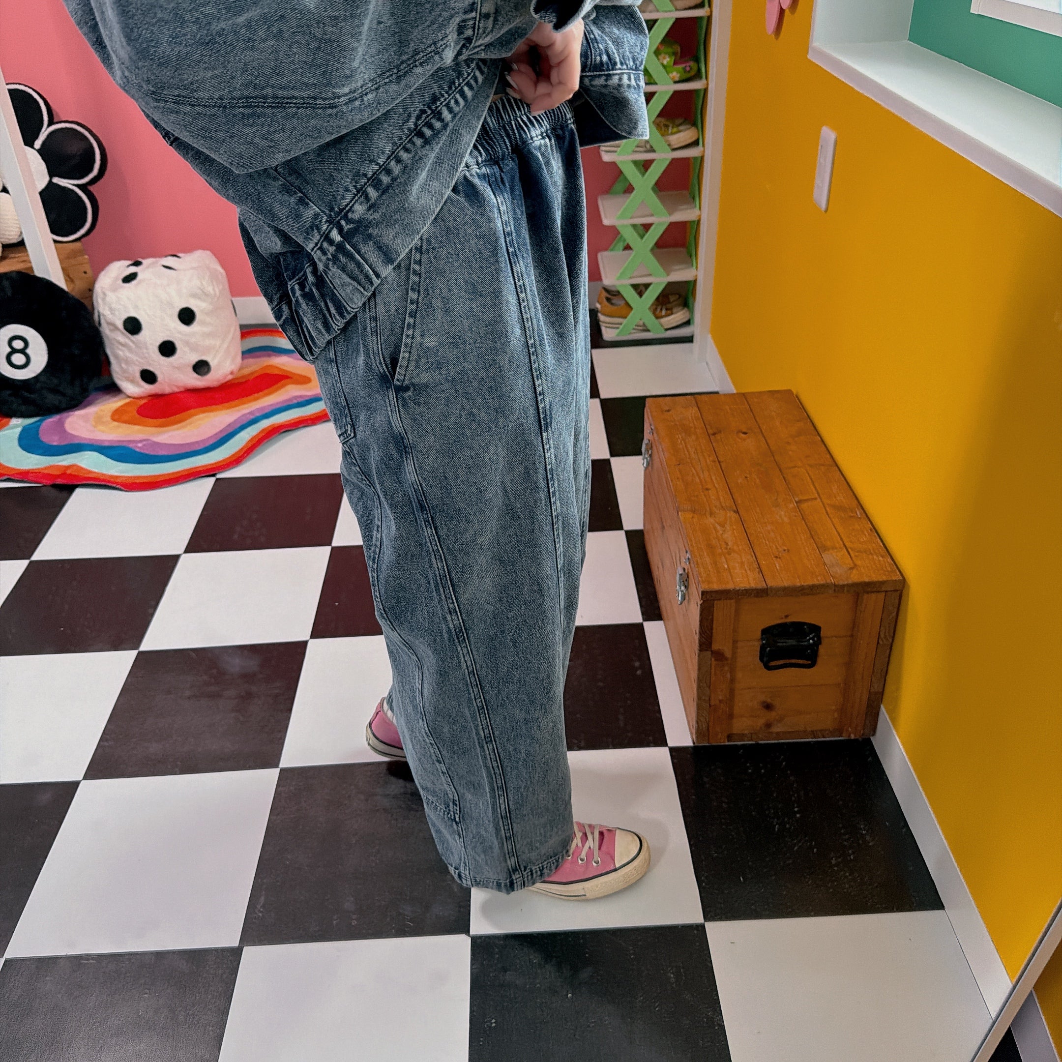 ※上限あり※2色 セットアップ可 ケミカル加工 パンツ 4〜5営業日以内で出荷予定