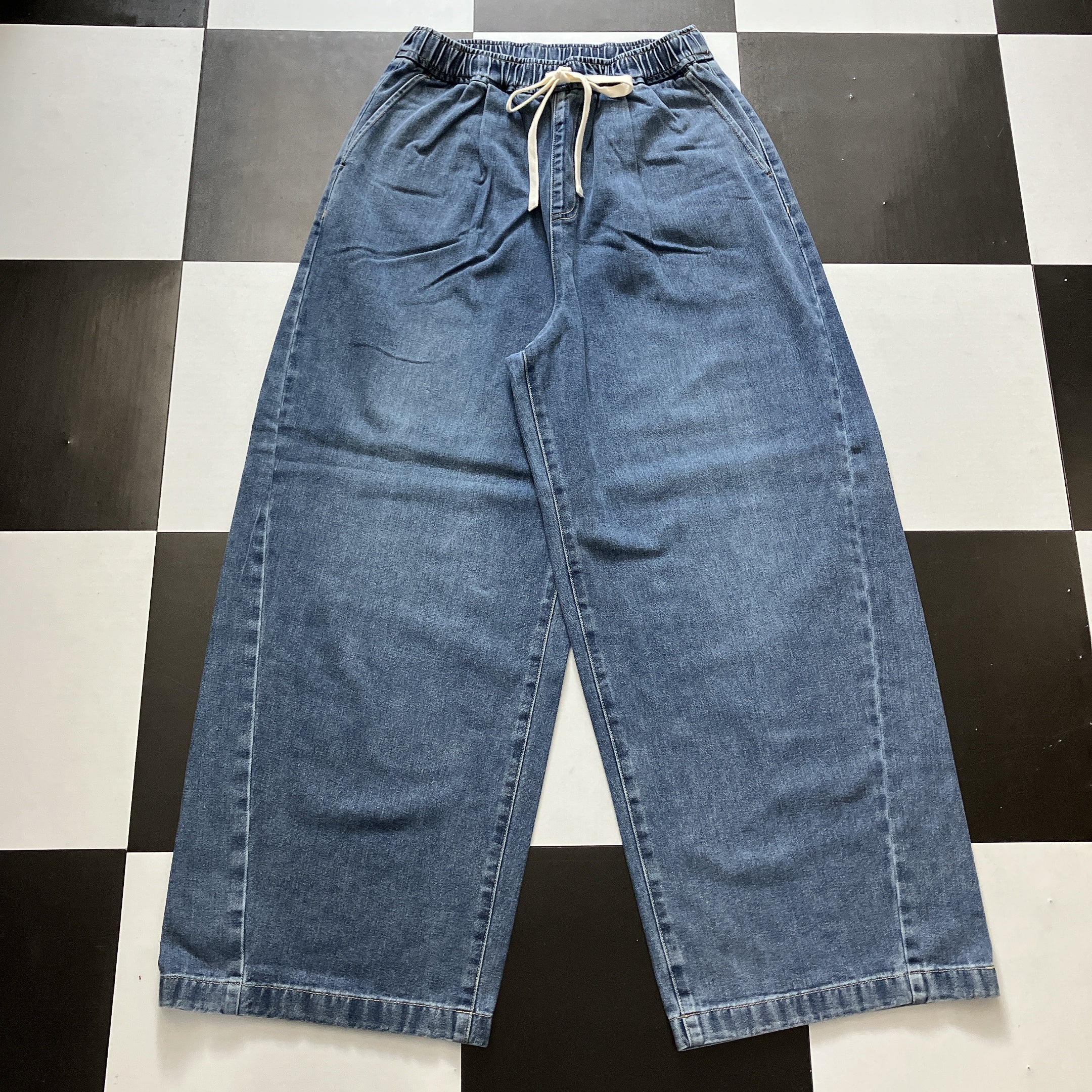 *Limited quantity reservation* Cocoon Wide Denim Pants - Scheduled to ship by the end of August.