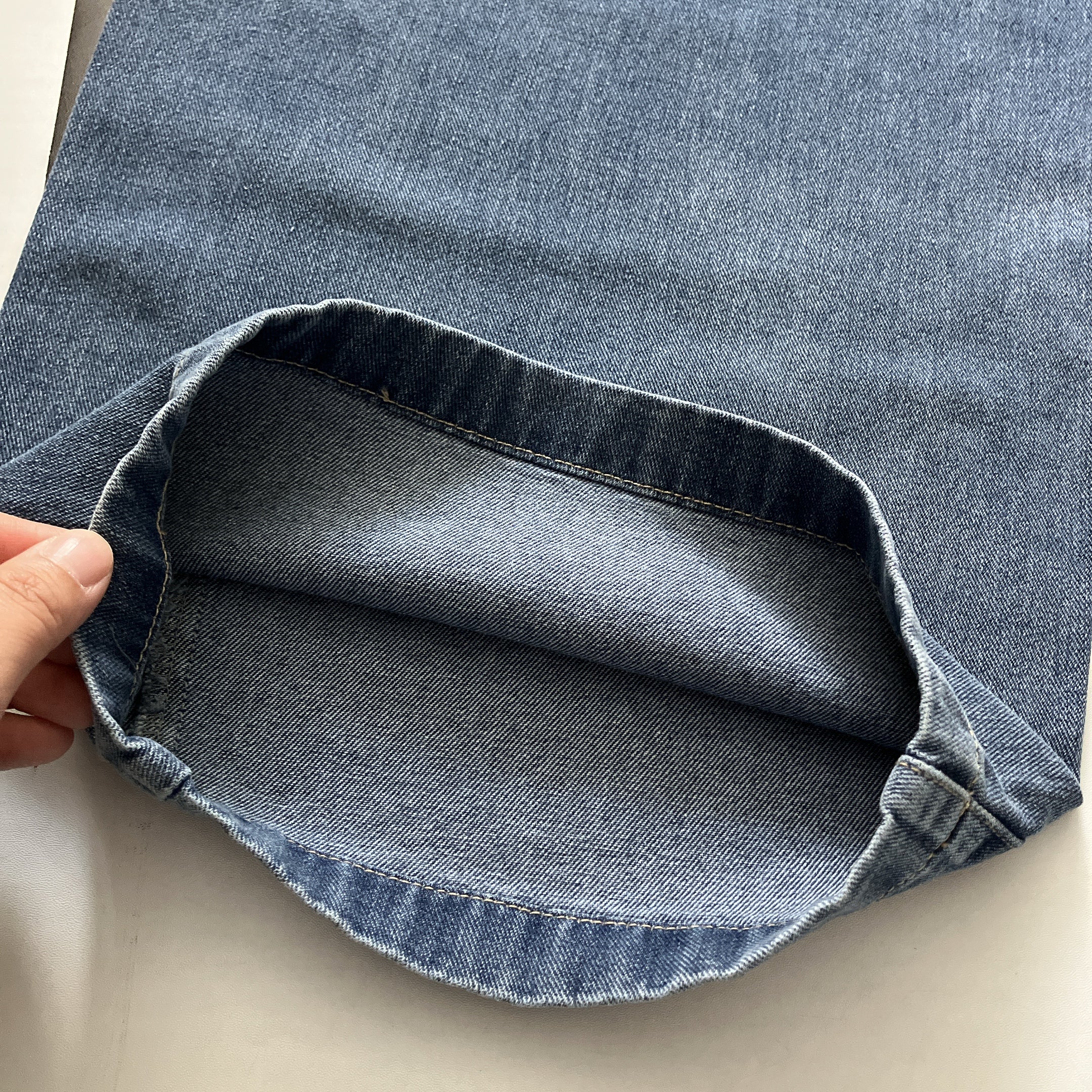 *Limited quantity reservation* Cocoon Wide Denim Pants - Scheduled to ship by the end of August.