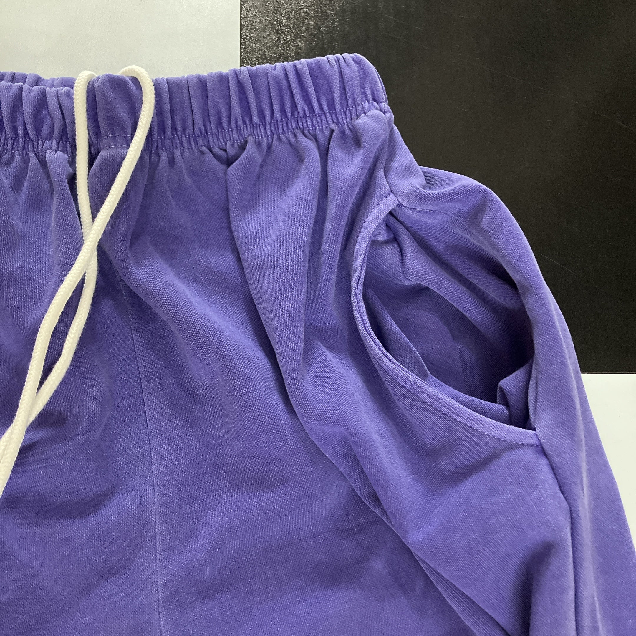 *Reservation* 2-tone cutoff sweatpants - Scheduled to ship in August