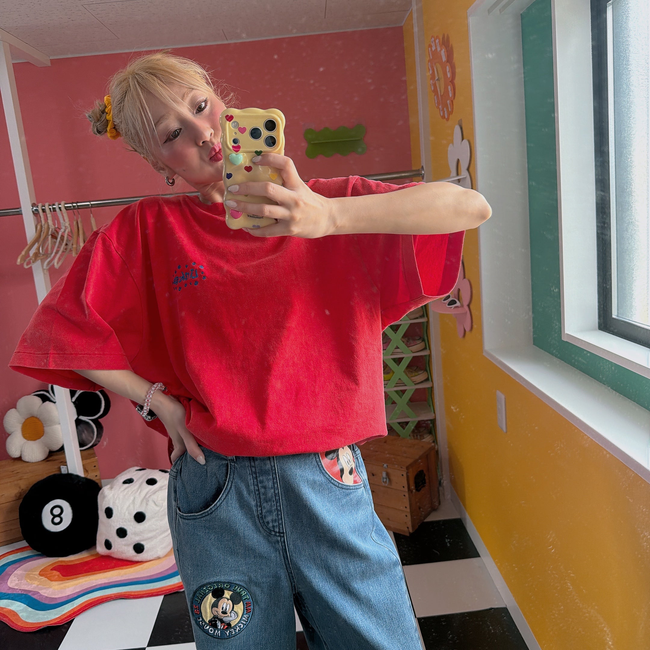 ※予約※5色LINK@オリジナルピグメントTシャツ 5月中の出荷予定