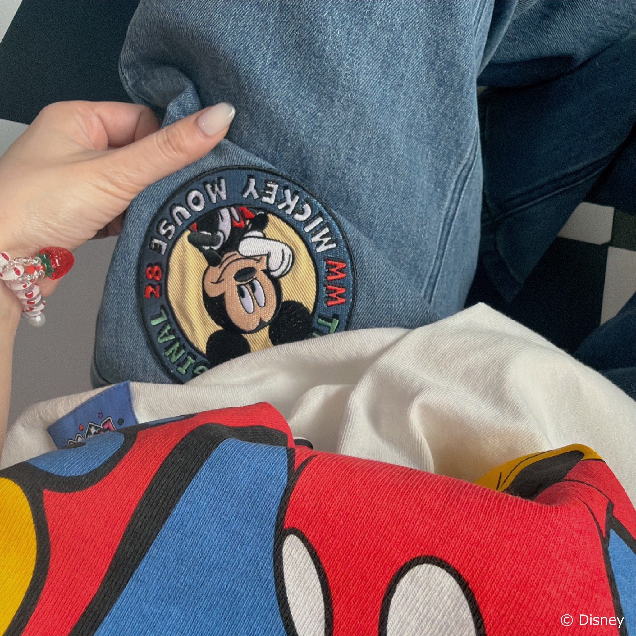 ※予約※LINK@オリジナル ミッキーパッチデニム 5月中の出荷予定