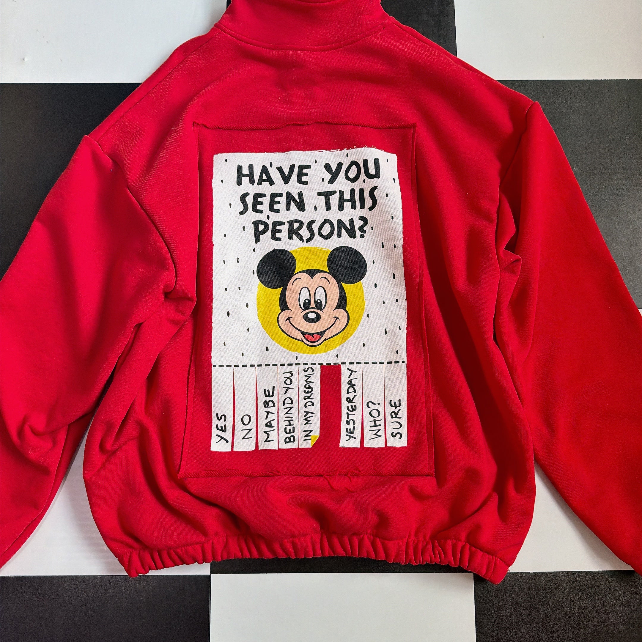 ※予約※2色 MICKEY パッチハーフジップスウェット 3月中の出荷予定