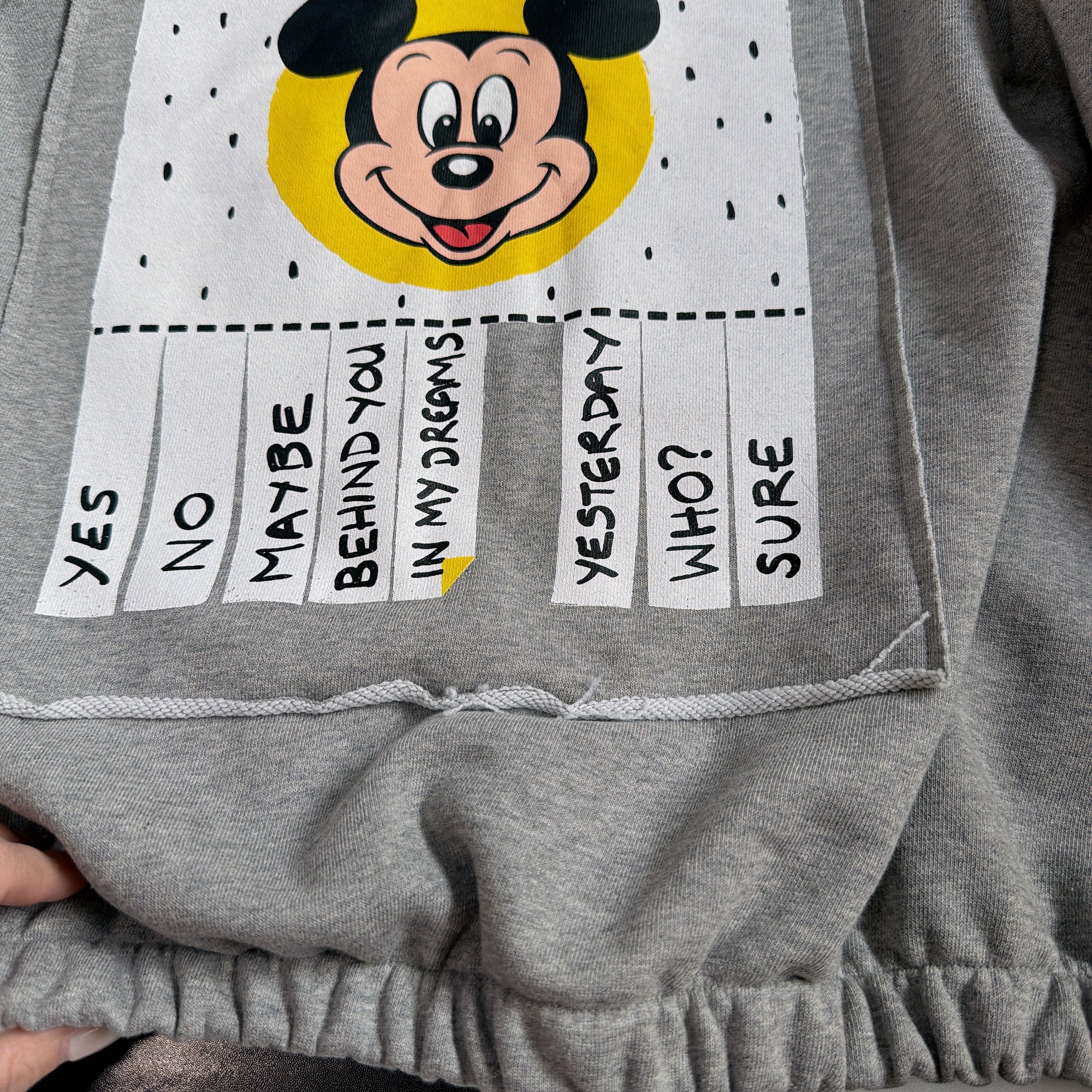 ※予約※2色 MICKEY パッチハーフジップスウェット 3月中の出荷予定