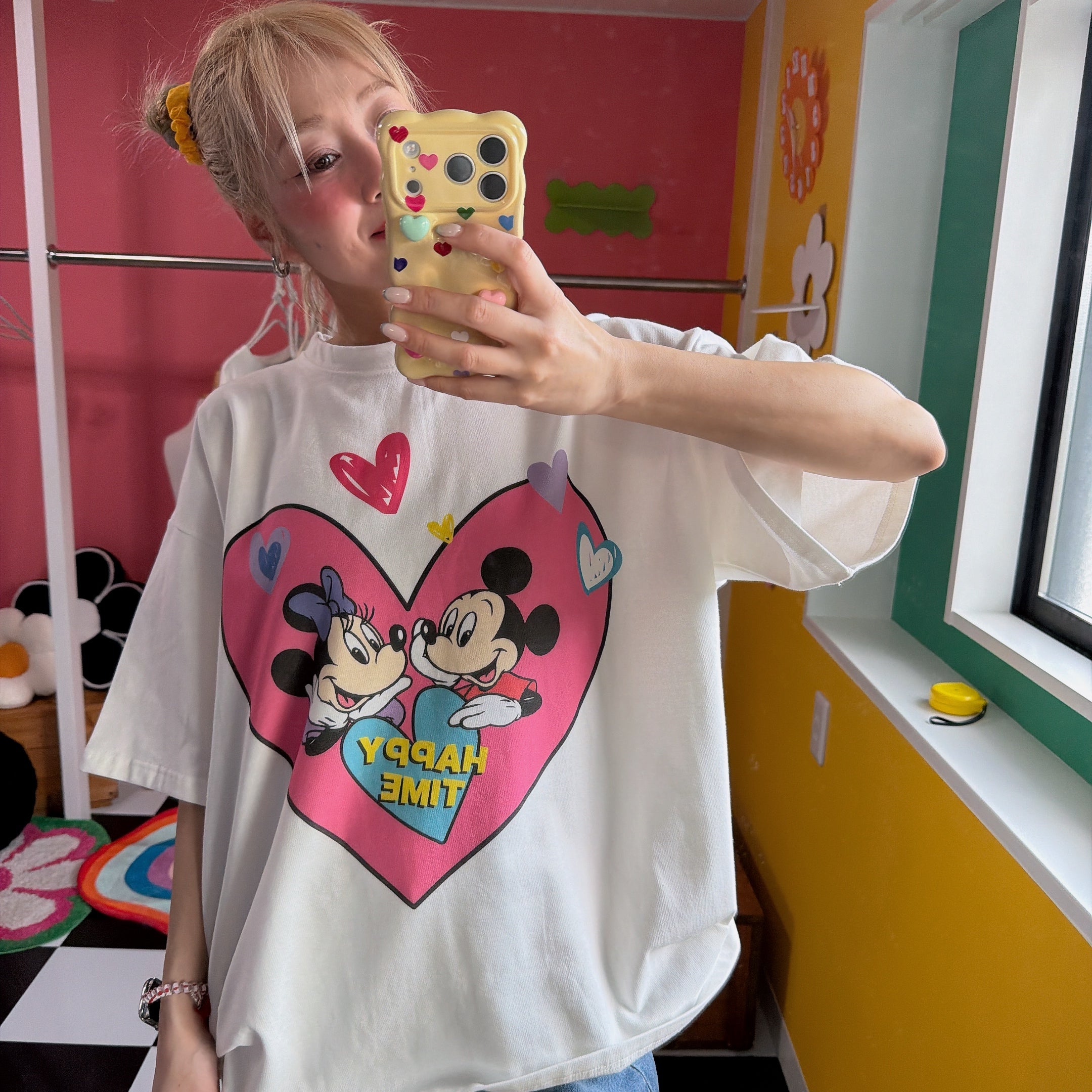 ※予約※2色 ミッキーミニーKIMOTシャツ3月中の出荷予定