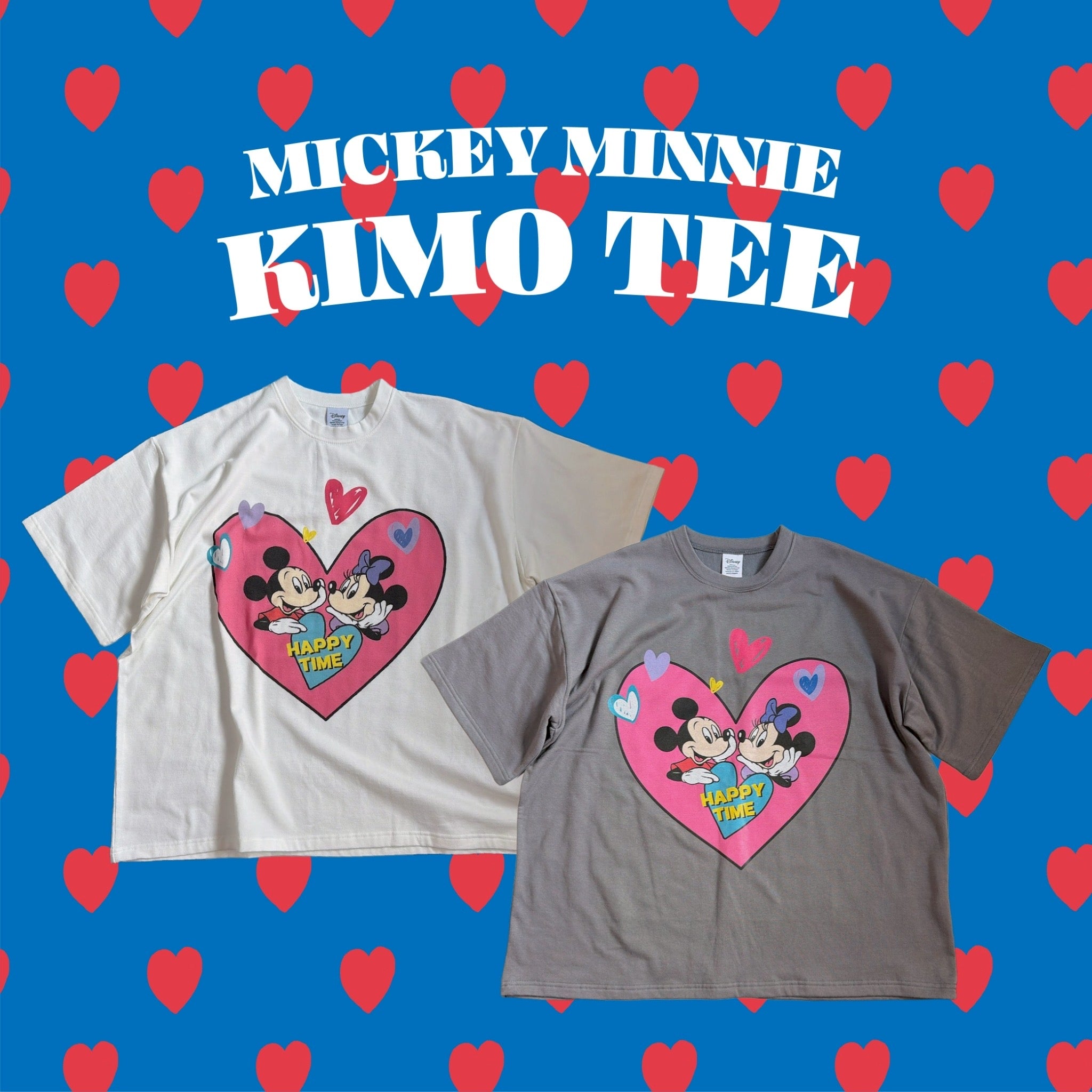 ※予約※2色 ミッキーミニーKIMOTシャツ3月中の出荷予定