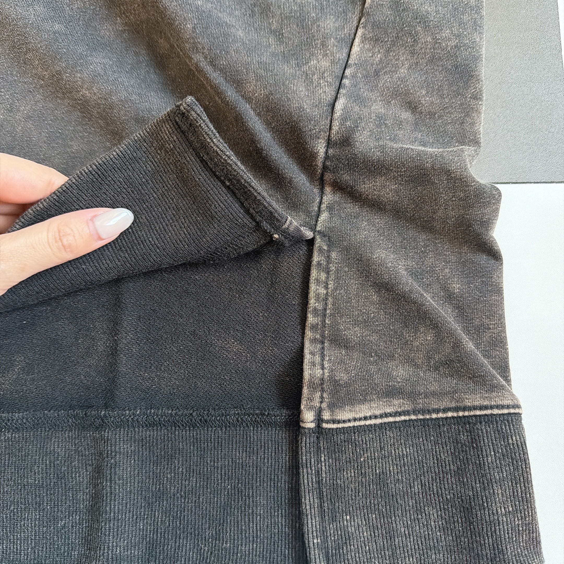 ※上限あり予約※2色 セットアップ可 ケミカル加工 ライトスウェットチュニック  3月上旬出荷予定