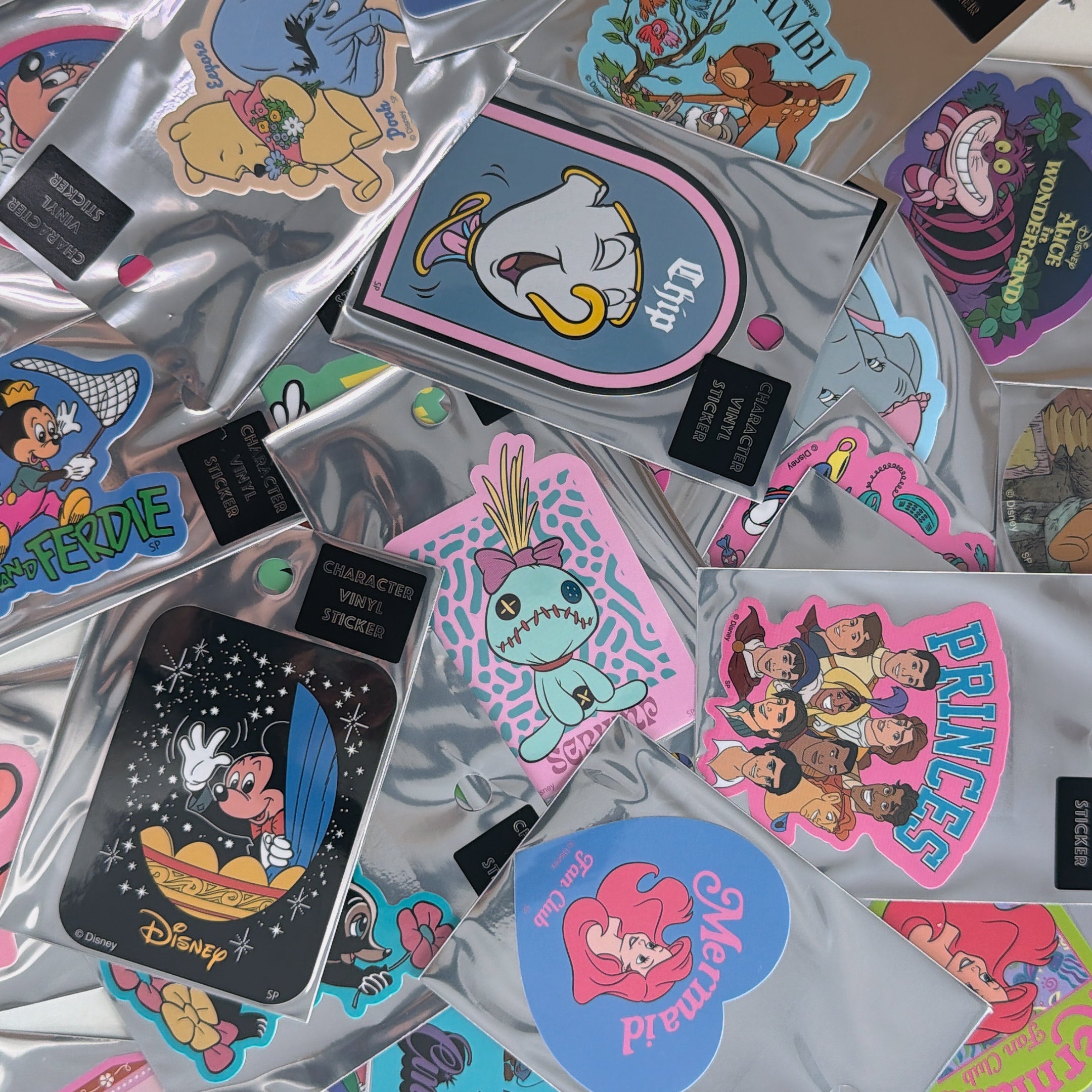 ※予約※80種類 NOSTALGICA DISNEYデザインキャラクターステッカー 3月中の出荷予定