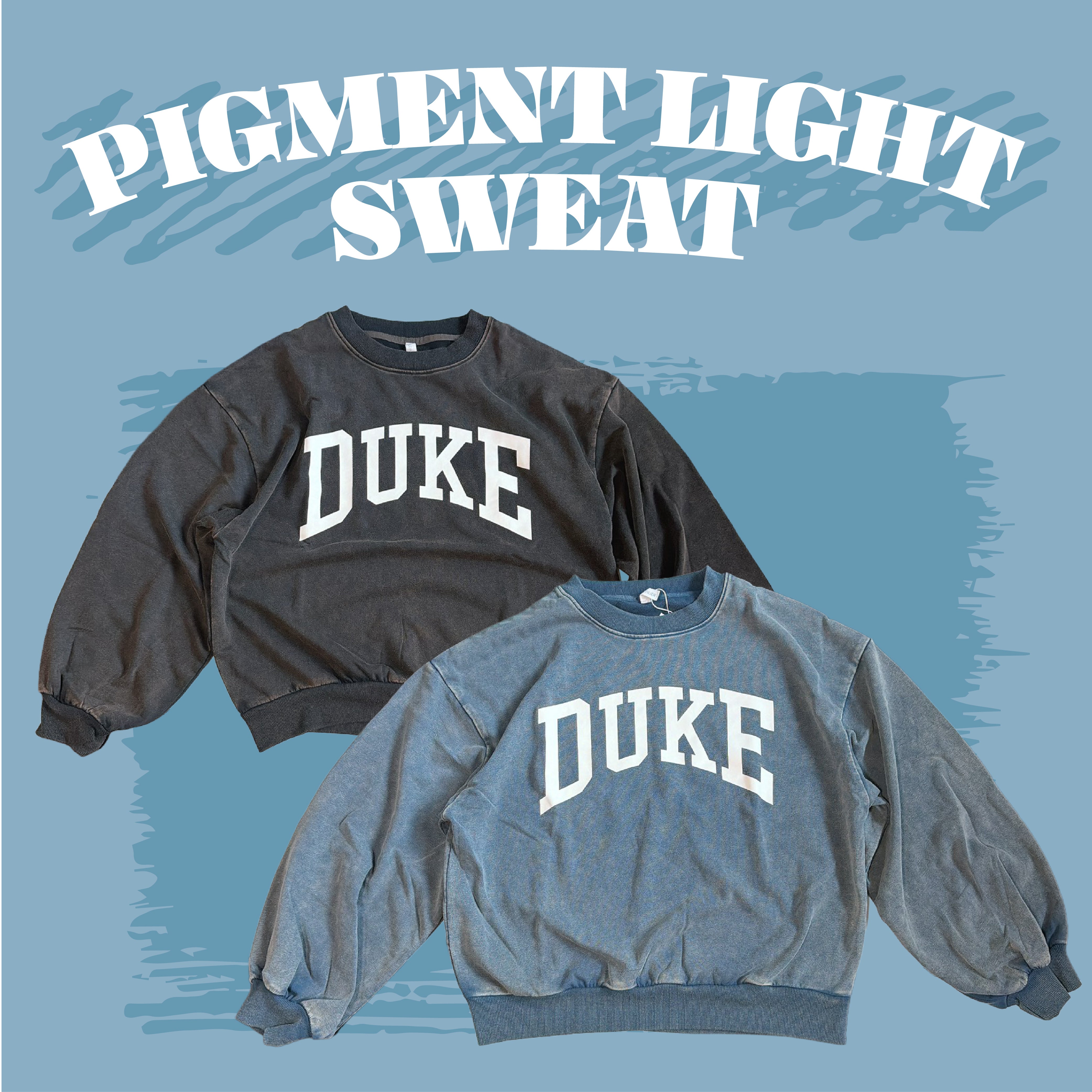 ※上限あり予約※2色 セットアップ可 DUKEケミカル加工 ライトスウェット 3月上旬出荷予定