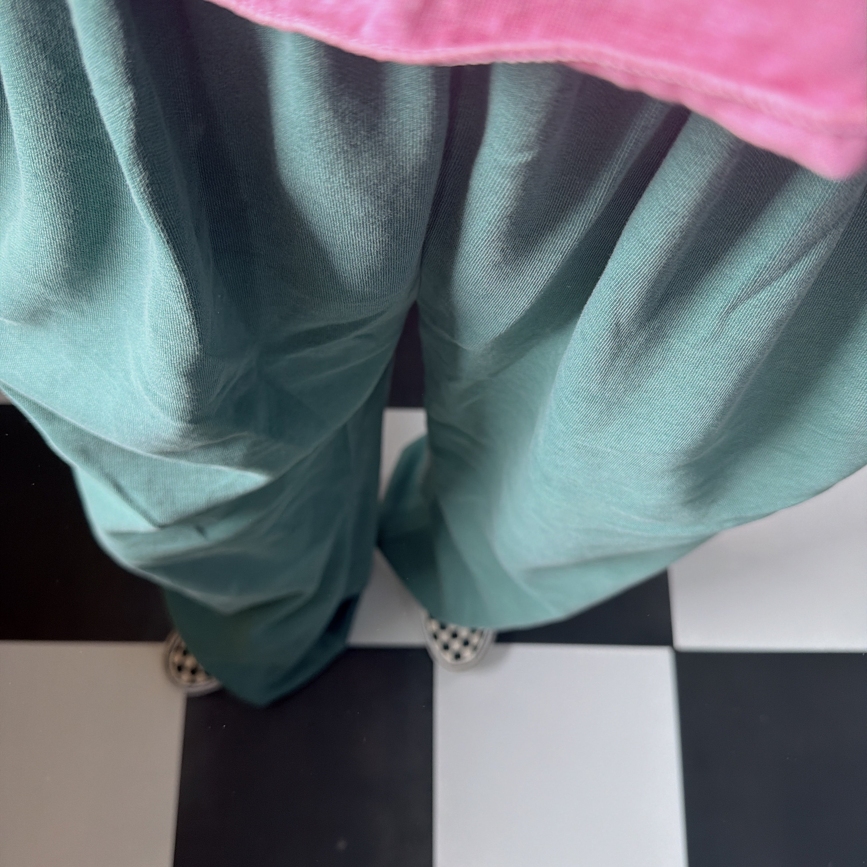 *Reservation* Sideline Pigment Green Wide Pants - Scheduled for shipment in August