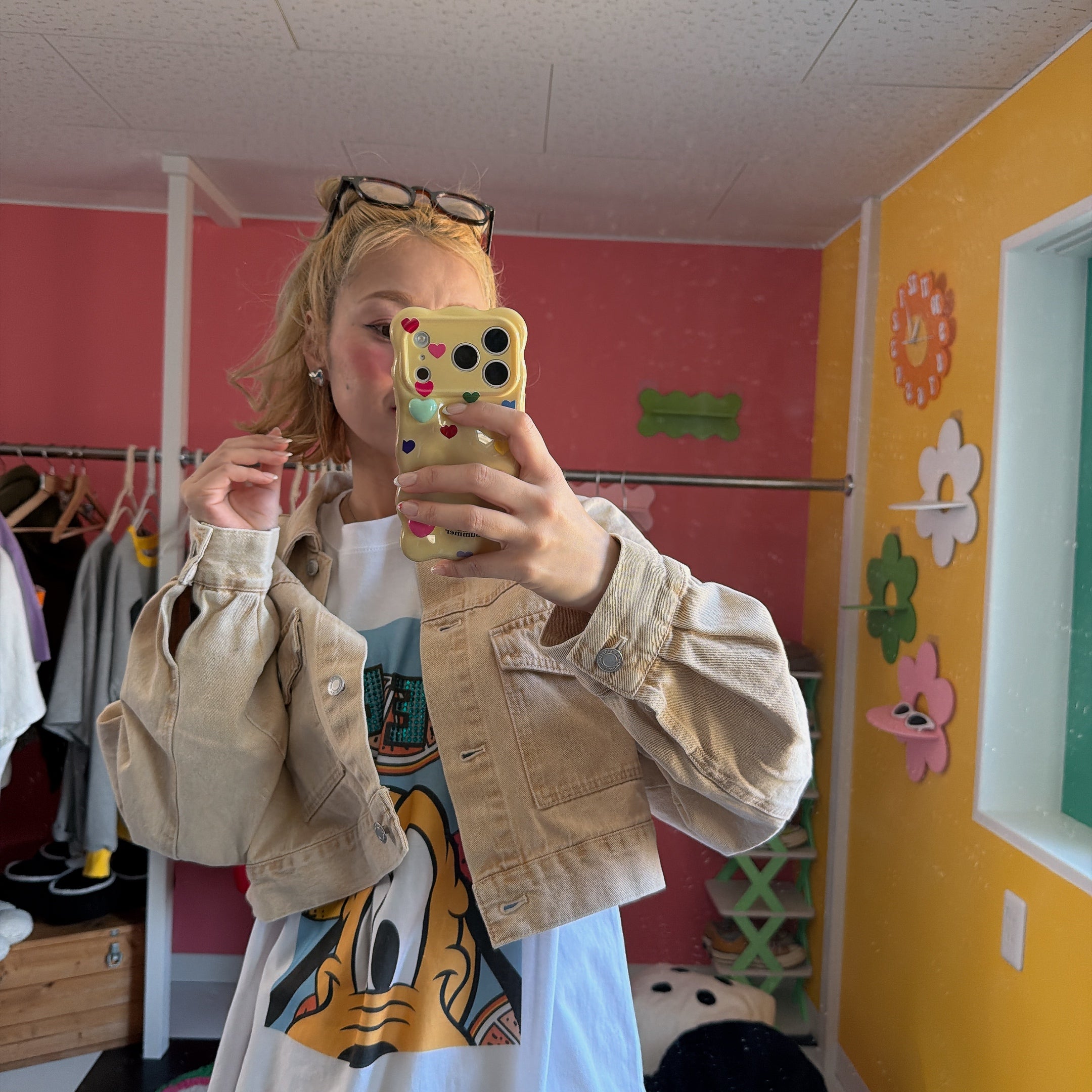 ※上限あり予約※3色 セットアップ可 カラーデニムジャケット  3月中の出荷予定