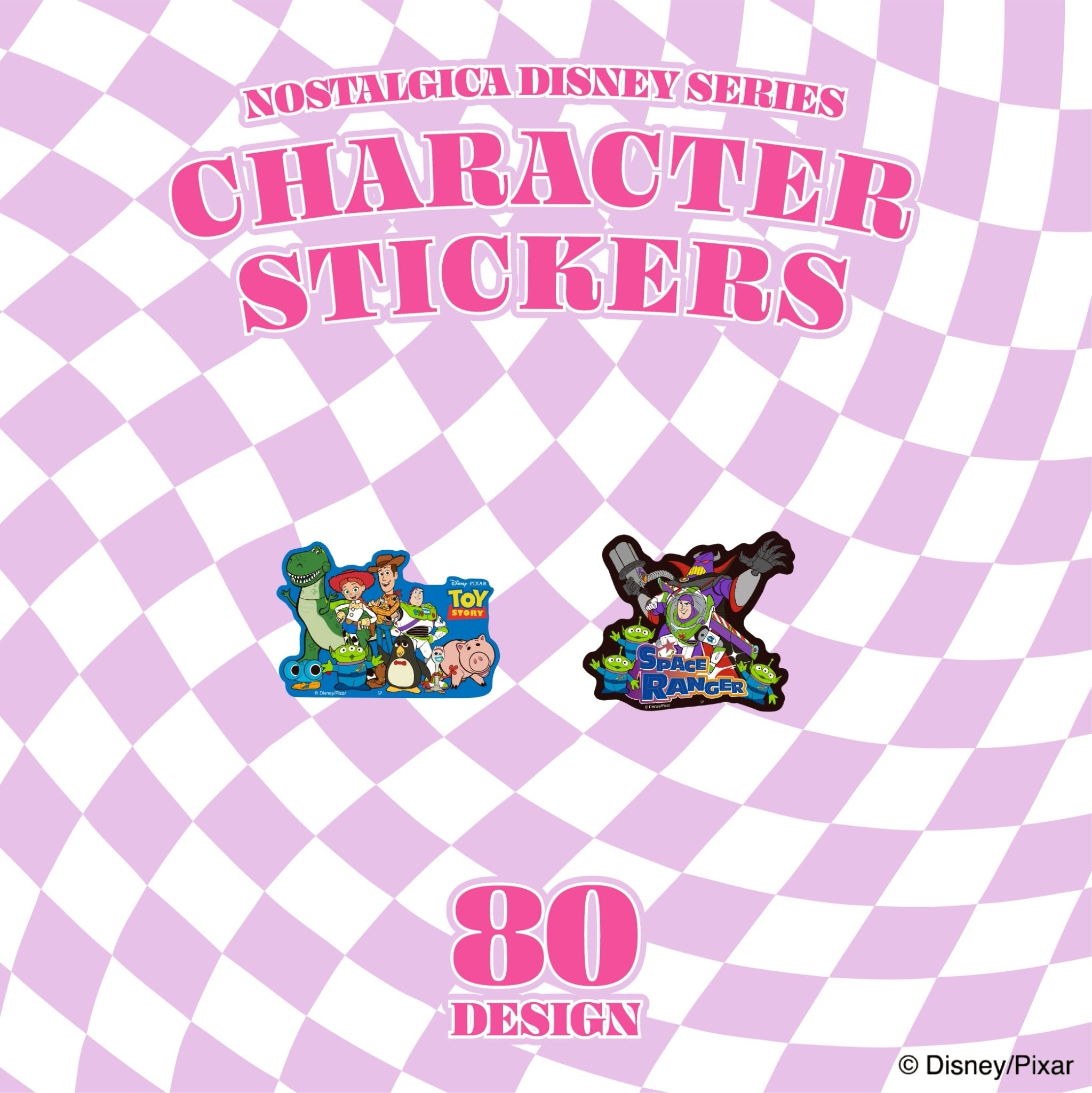 ※予約※80種類 NOSTALGICA DISNEYデザインキャラクターステッカー 3月中の出荷予定