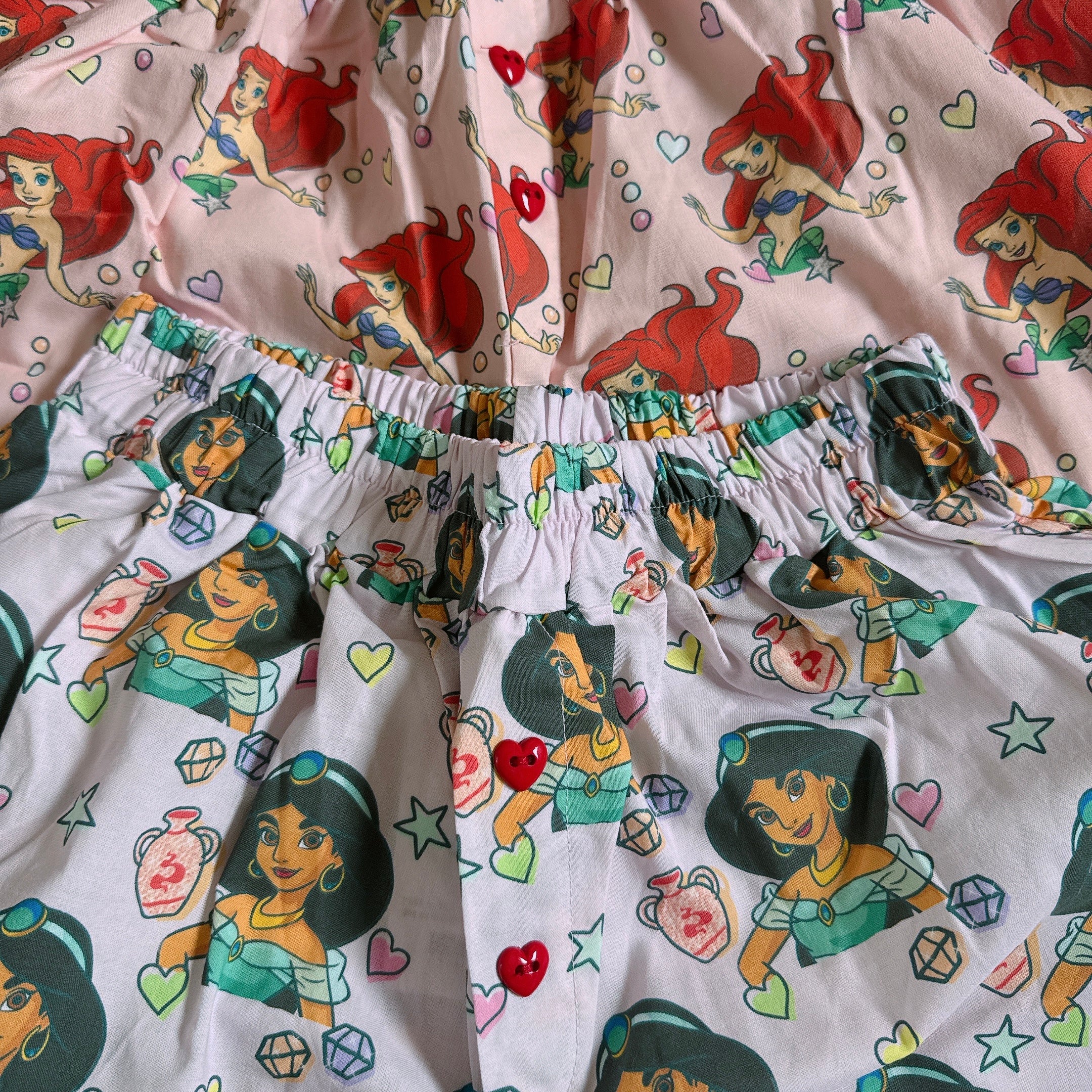 *Pre-order* 4 types of Princess pattern heart button shorts Scheduled to ship in July