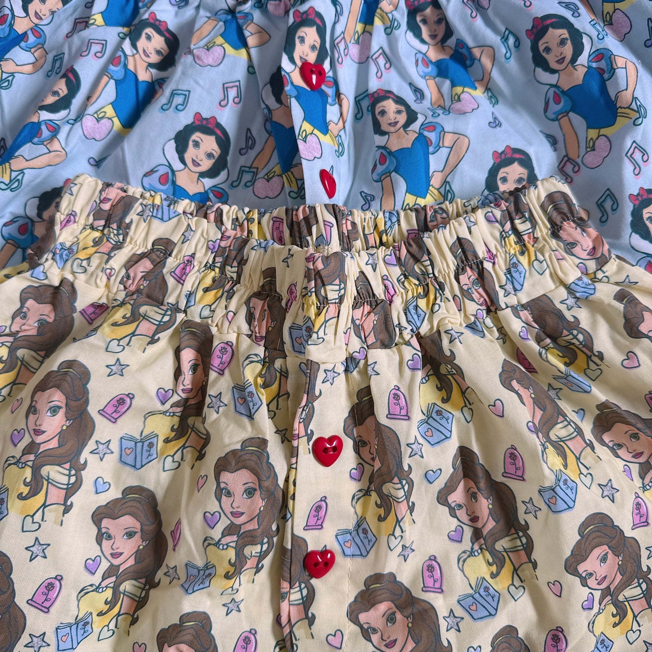 *Pre-order* 4 types of Princess pattern heart button shorts Scheduled to ship in July