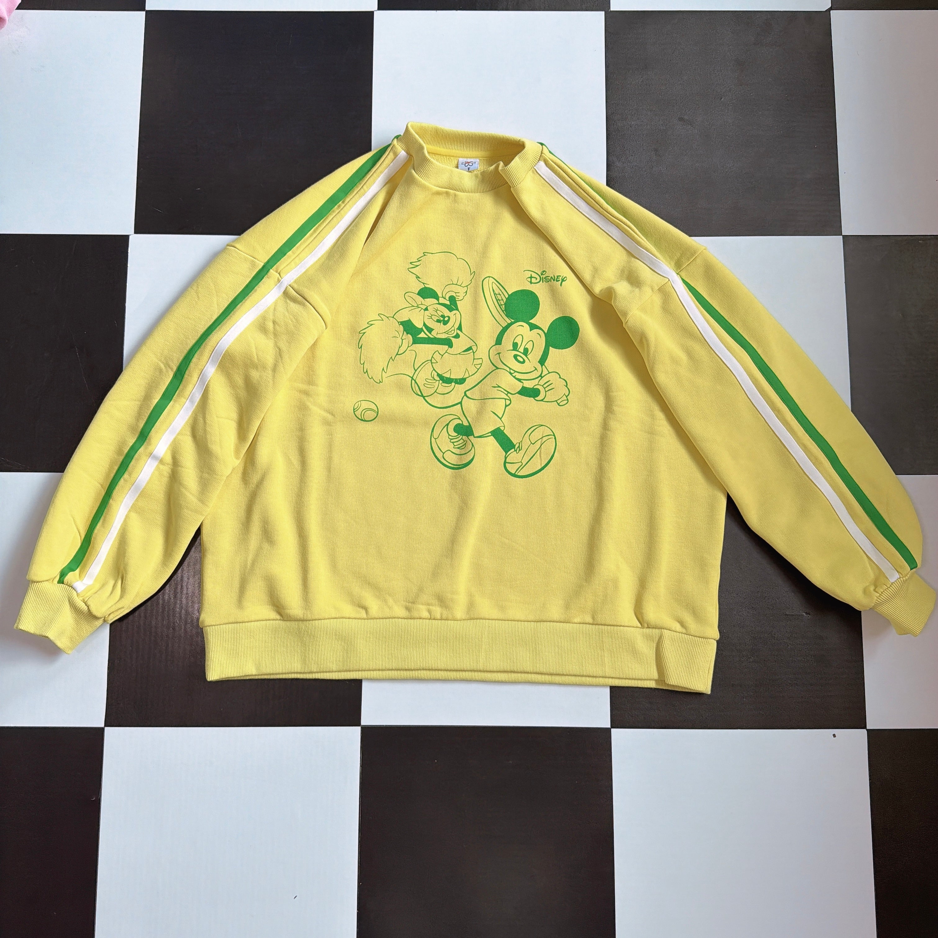 ※予約※ LINK@ORIGINAL ミッキー&ミニー テニスアートラインスウェット 10月中の出荷予定