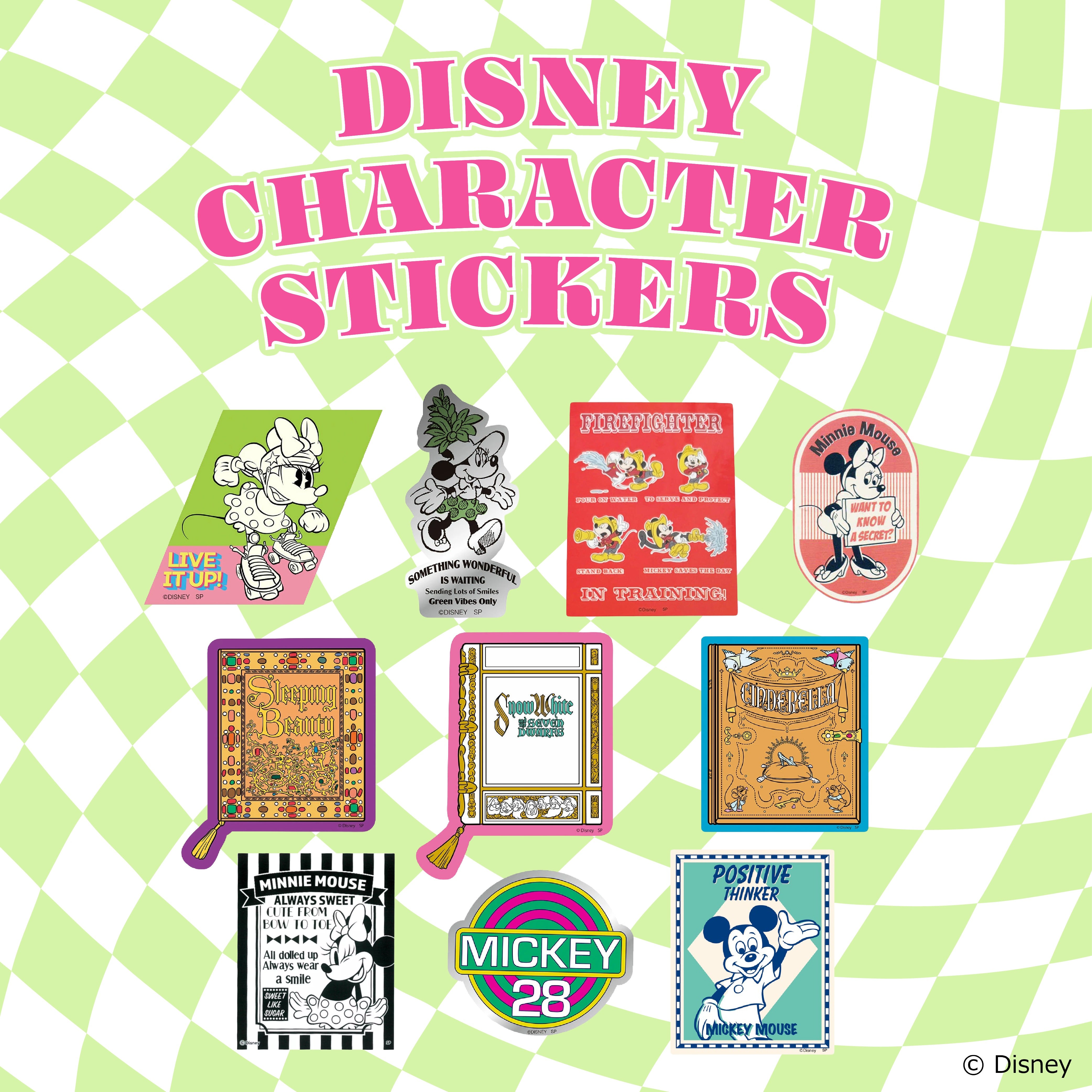 即納 新柄10種類 DISNEYキャラクターステッカー 3月中の出荷予定