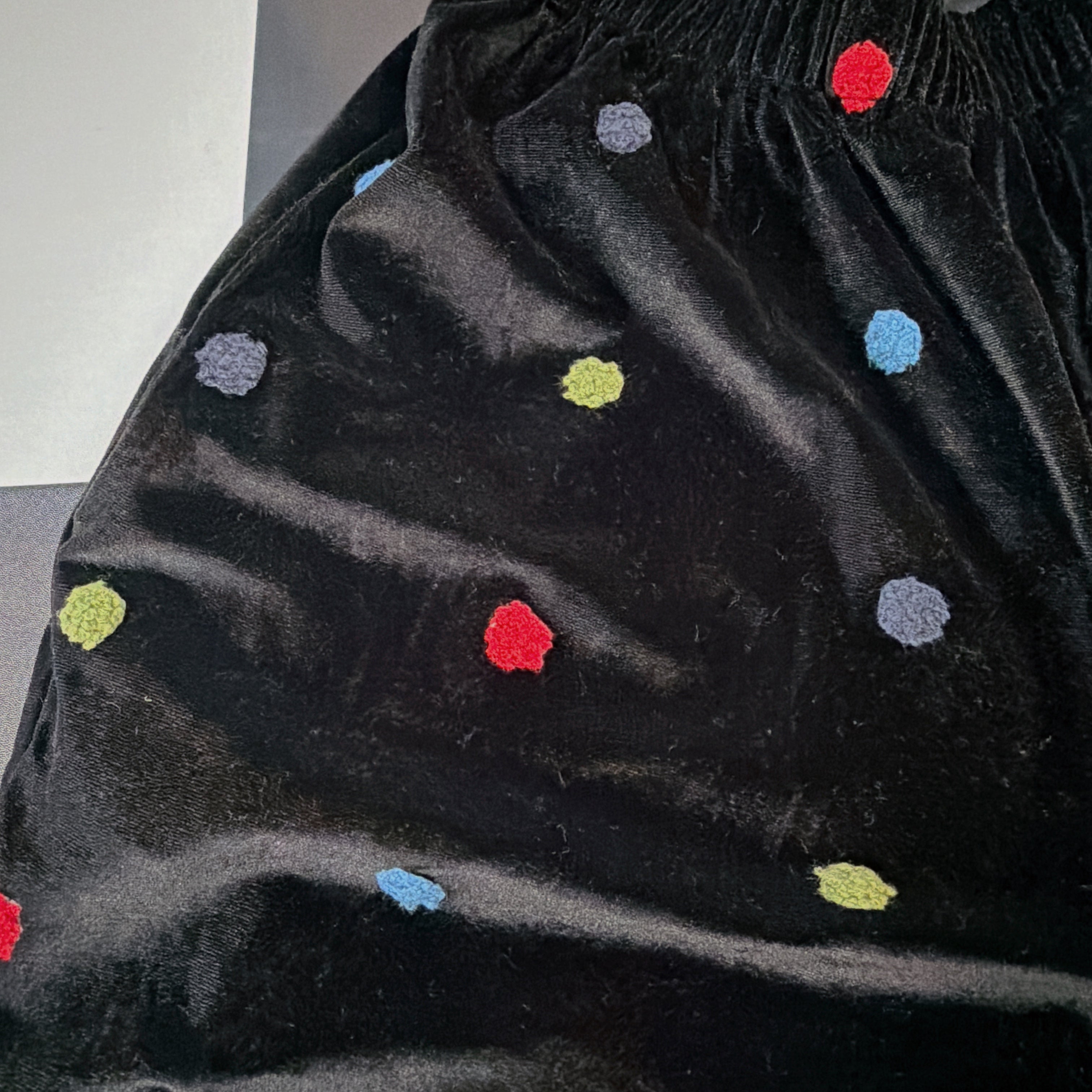 ※予約※ポンポンベロアパンツ 11月下旬〜12月上旬のお届け予定