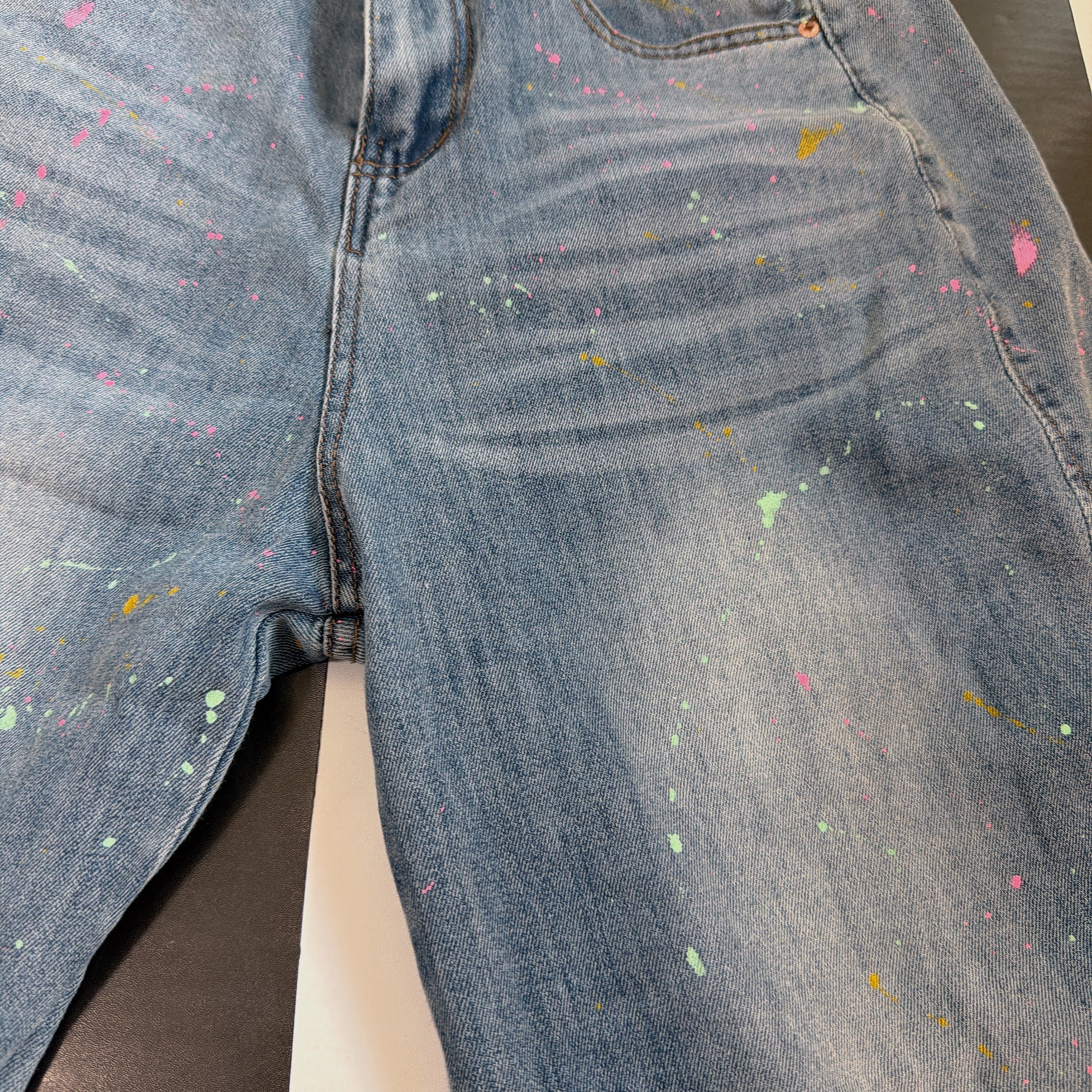 ※予約※ペイントデニムパンツ 5月中の出荷予定