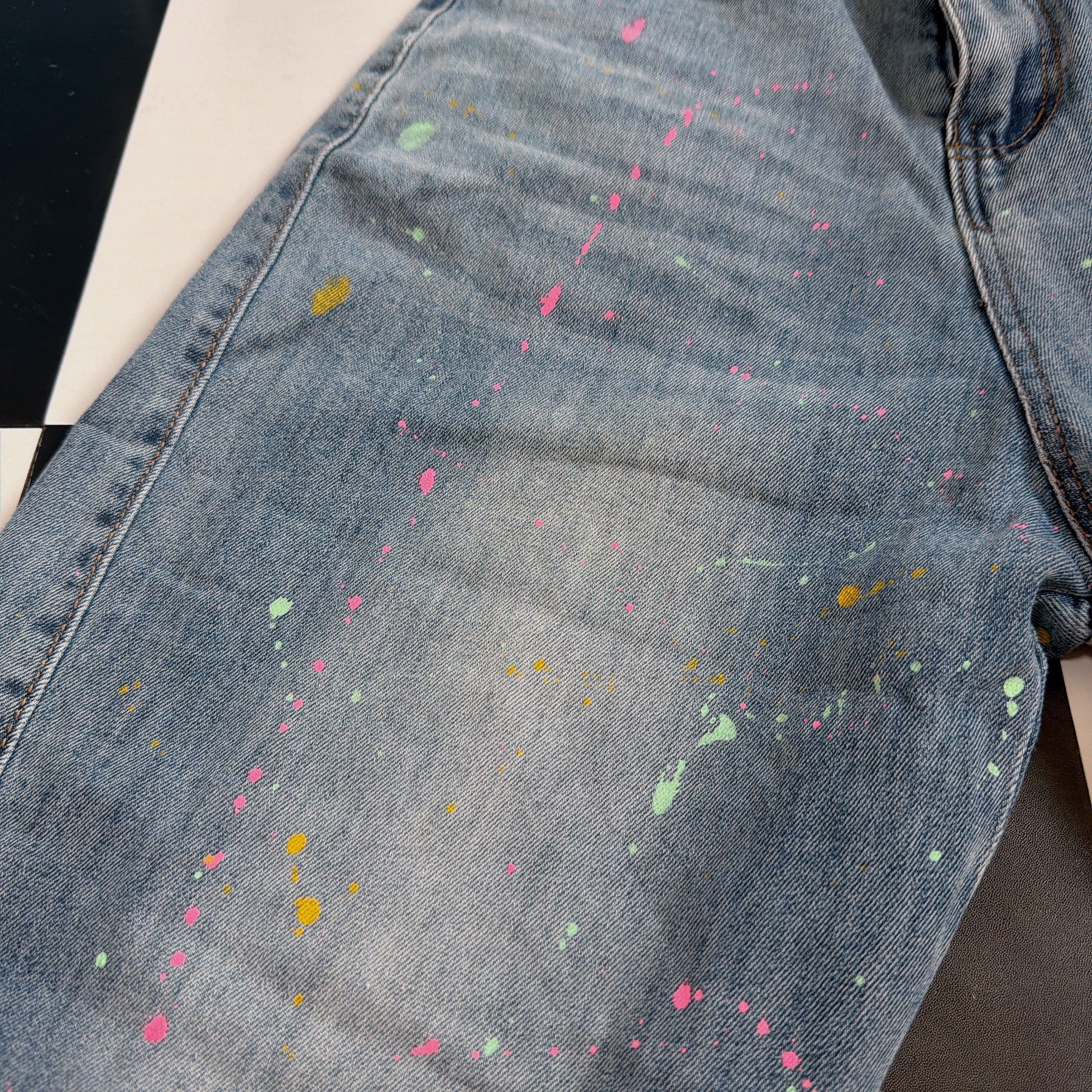 ※予約※ペイントデニムパンツ 5月中の出荷予定