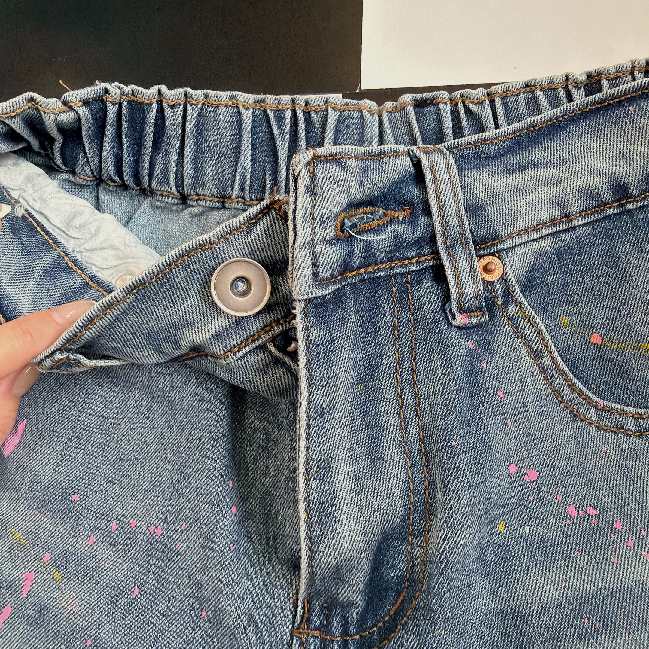 ※予約※ペイントデニムパンツ 5月中の出荷予定