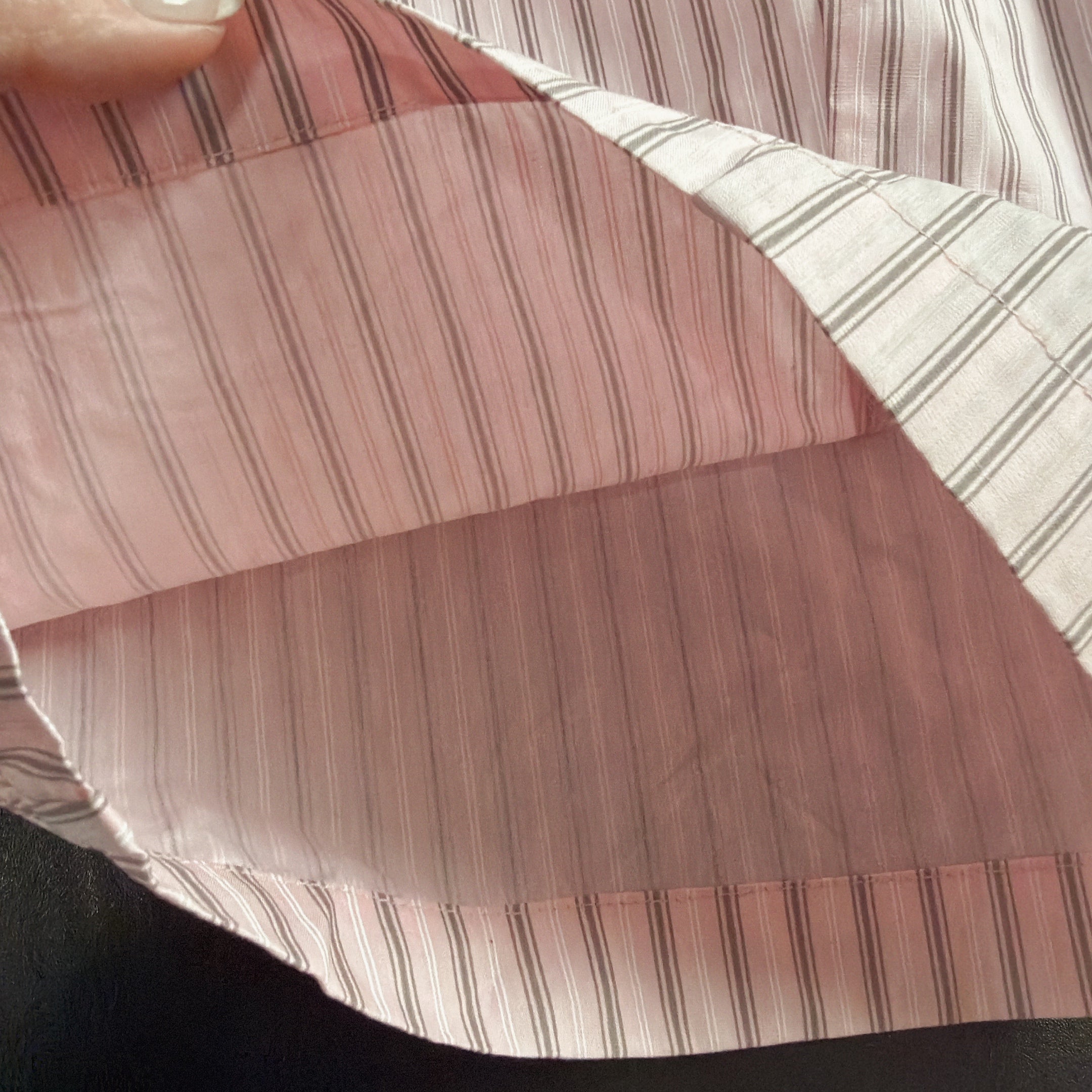 ※予約※2色 ストライプタックギャザーパンツ  4月上旬の出荷予定