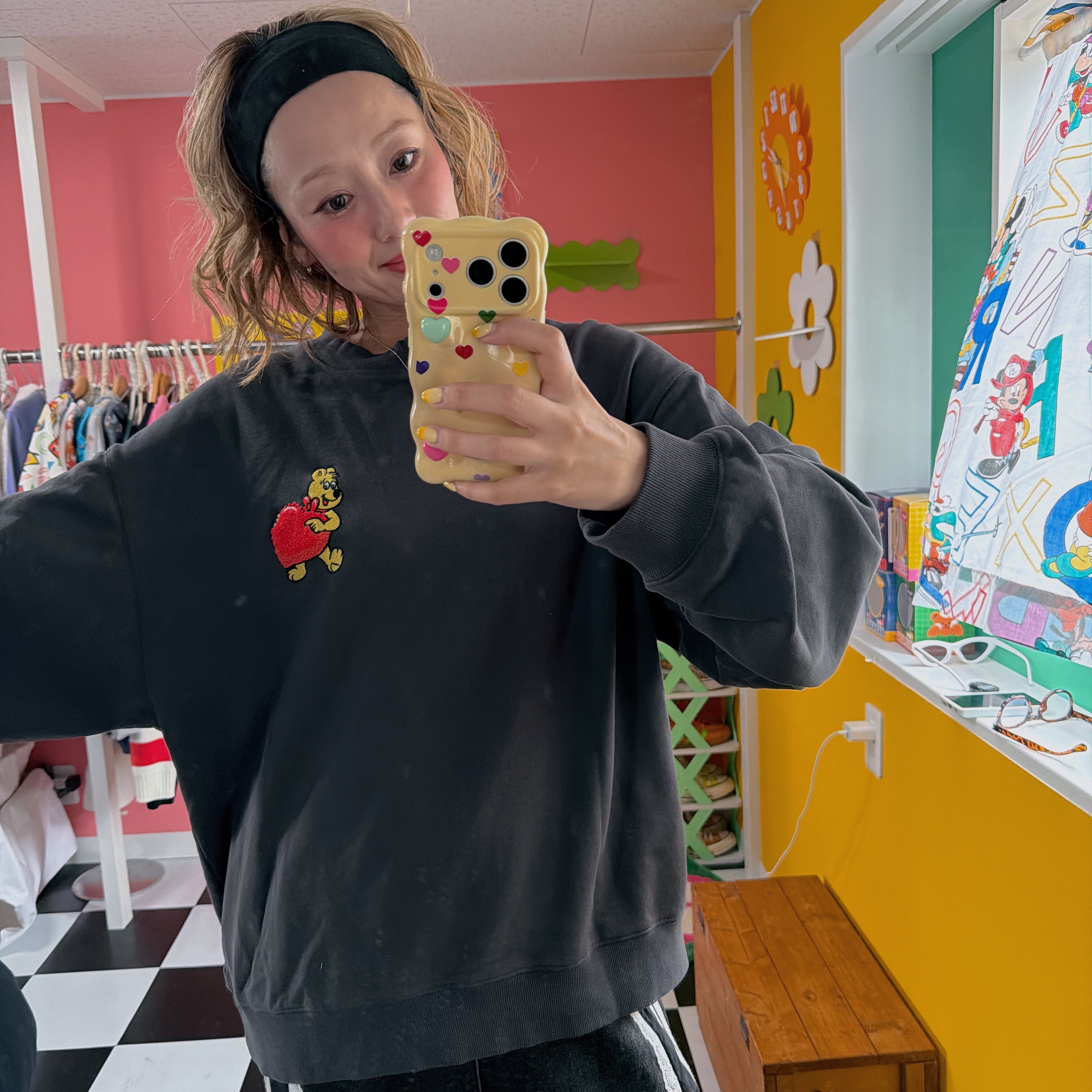 ※上限あり予約※2種類3色 ヴィンテージライクHARIBOスウェット 12月中旬〜下旬ごろのお届け予定