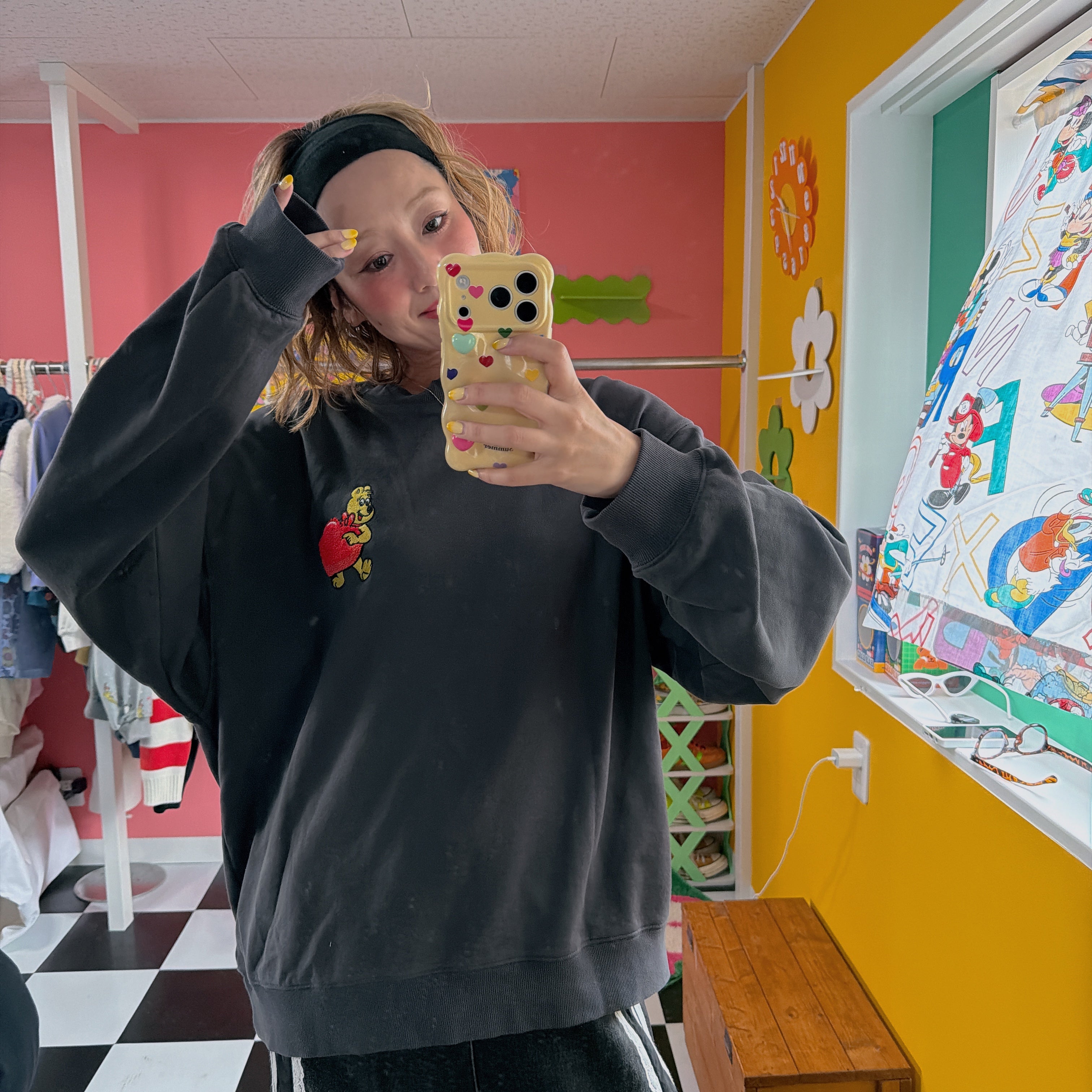 ※上限あり予約※2種類3色 ヴィンテージライクHARIBOスウェット 12月中旬〜下旬ごろのお届け予定