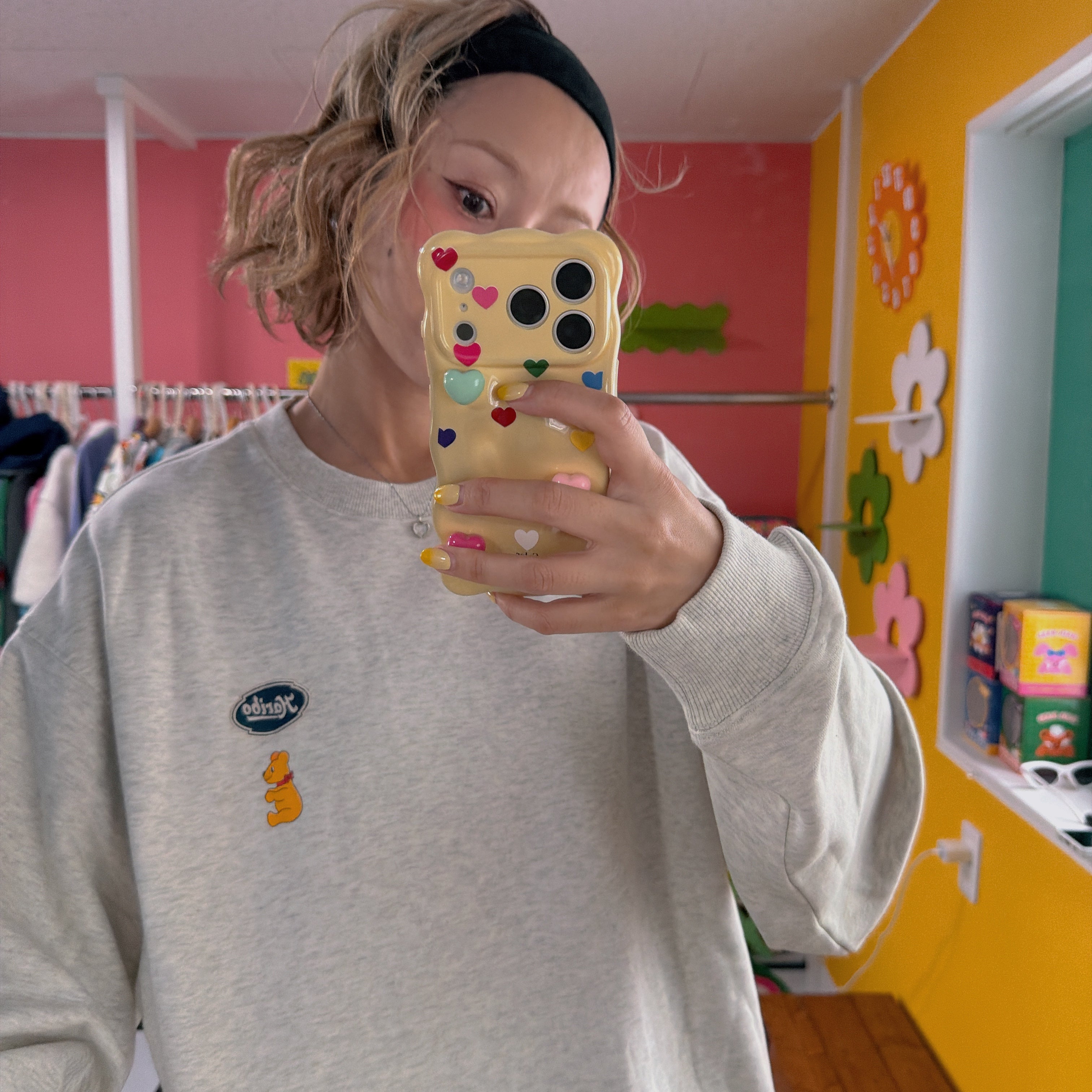 ※上限あり予約※2種類3色 ヴィンテージライクHARIBOスウェット 12月中旬〜下旬ごろのお届け予定