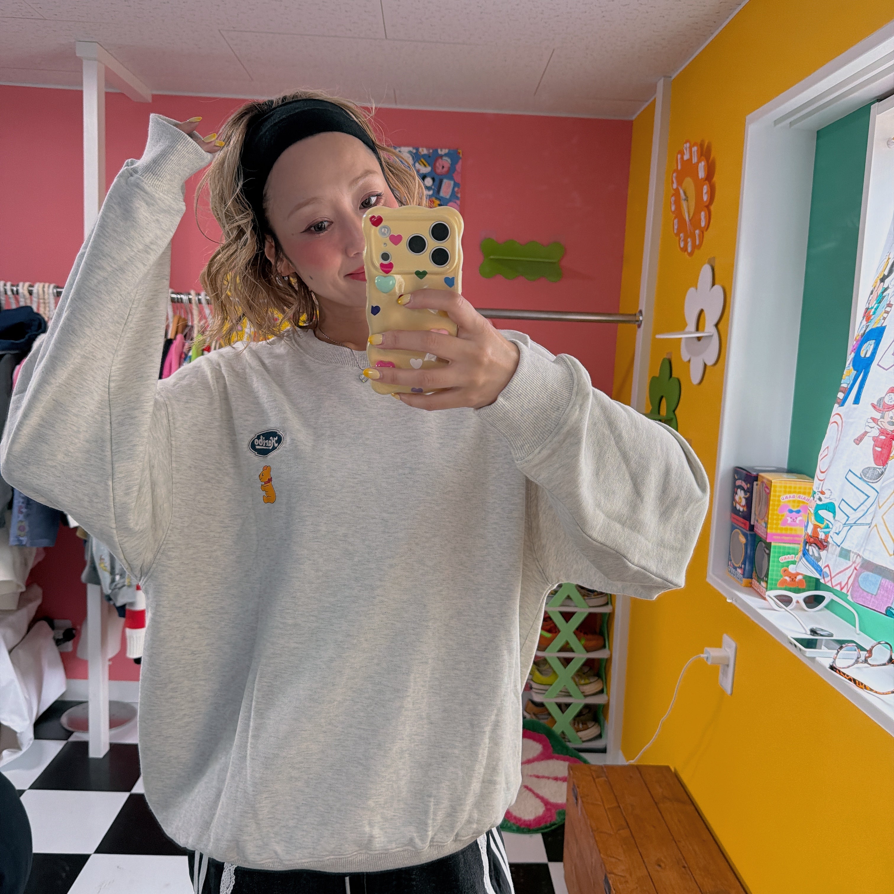 ※上限あり予約※2種類3色 ヴィンテージライクHARIBOスウェット 12月中旬〜下旬ごろのお届け予定