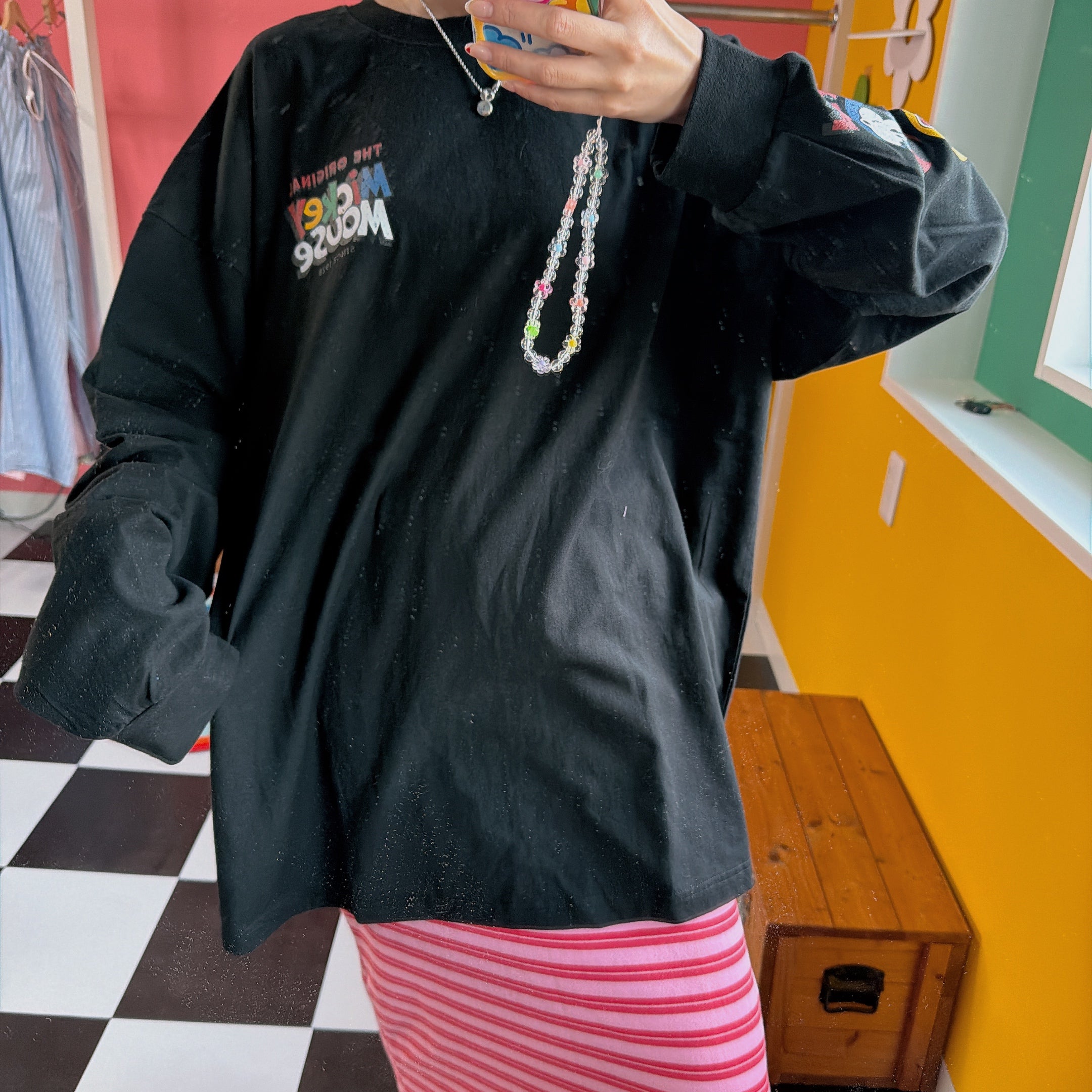 ※予約※ 袖プリントMICKEYロンTEE  5月中の出荷予定