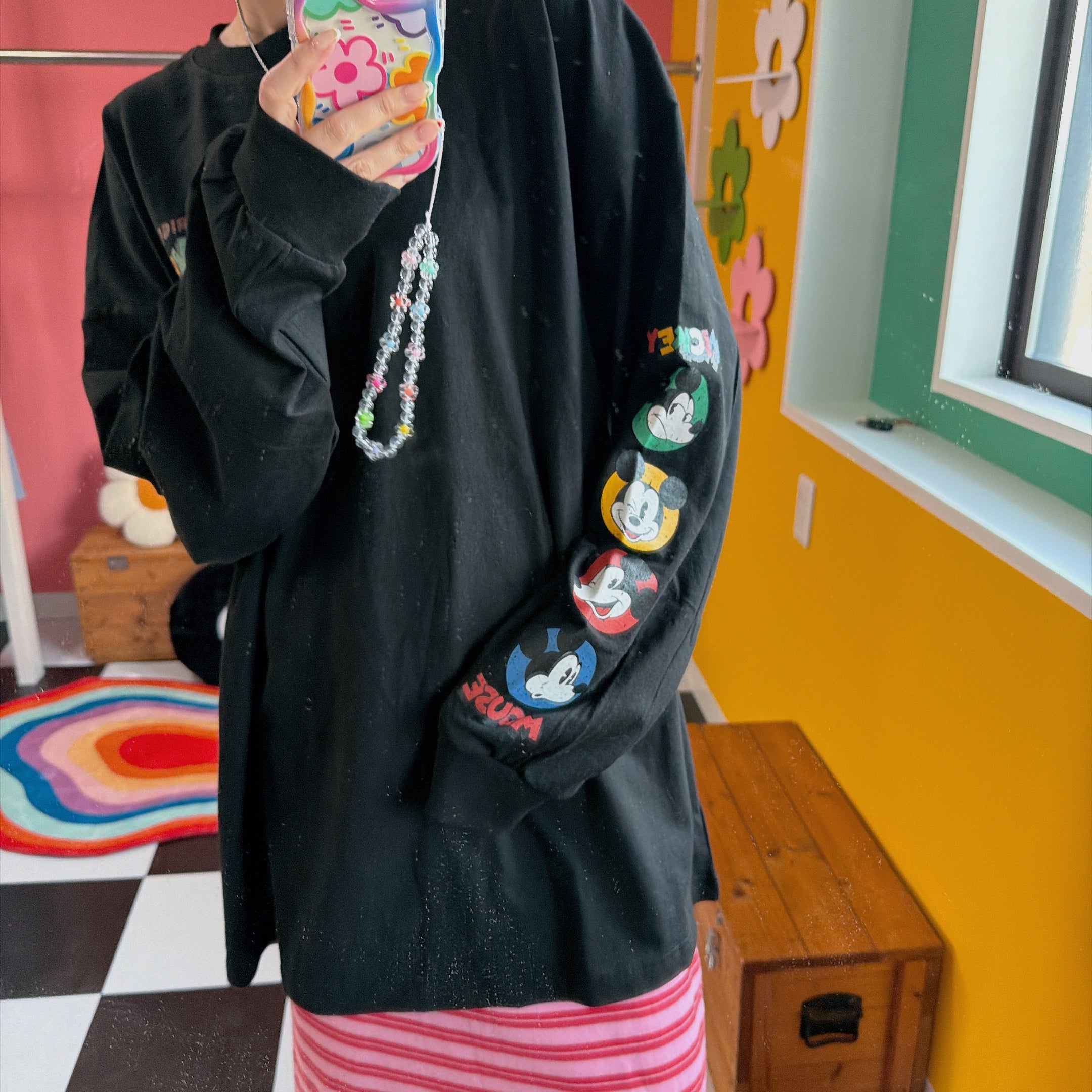 ※予約※ 袖プリントMICKEYロンTEE  5月中の出荷予定