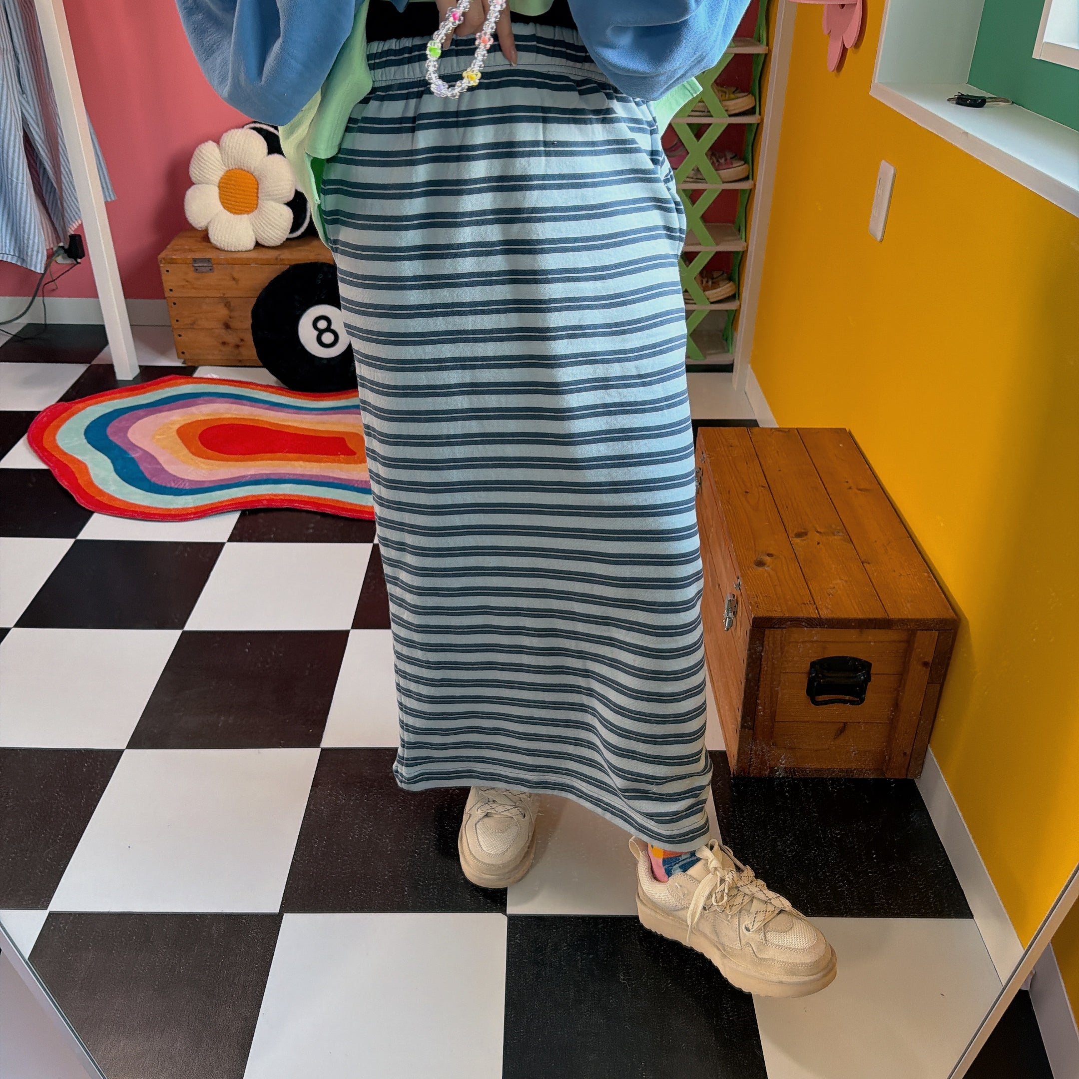 ※予約※3色 ダブルボーダースカート 5月中の出荷予定