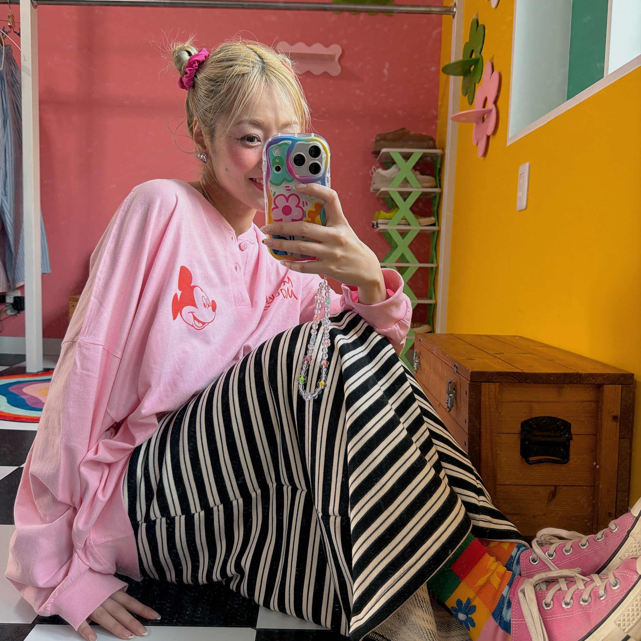 ※予約※3色 ダブルボーダースカート 5月中の出荷予定