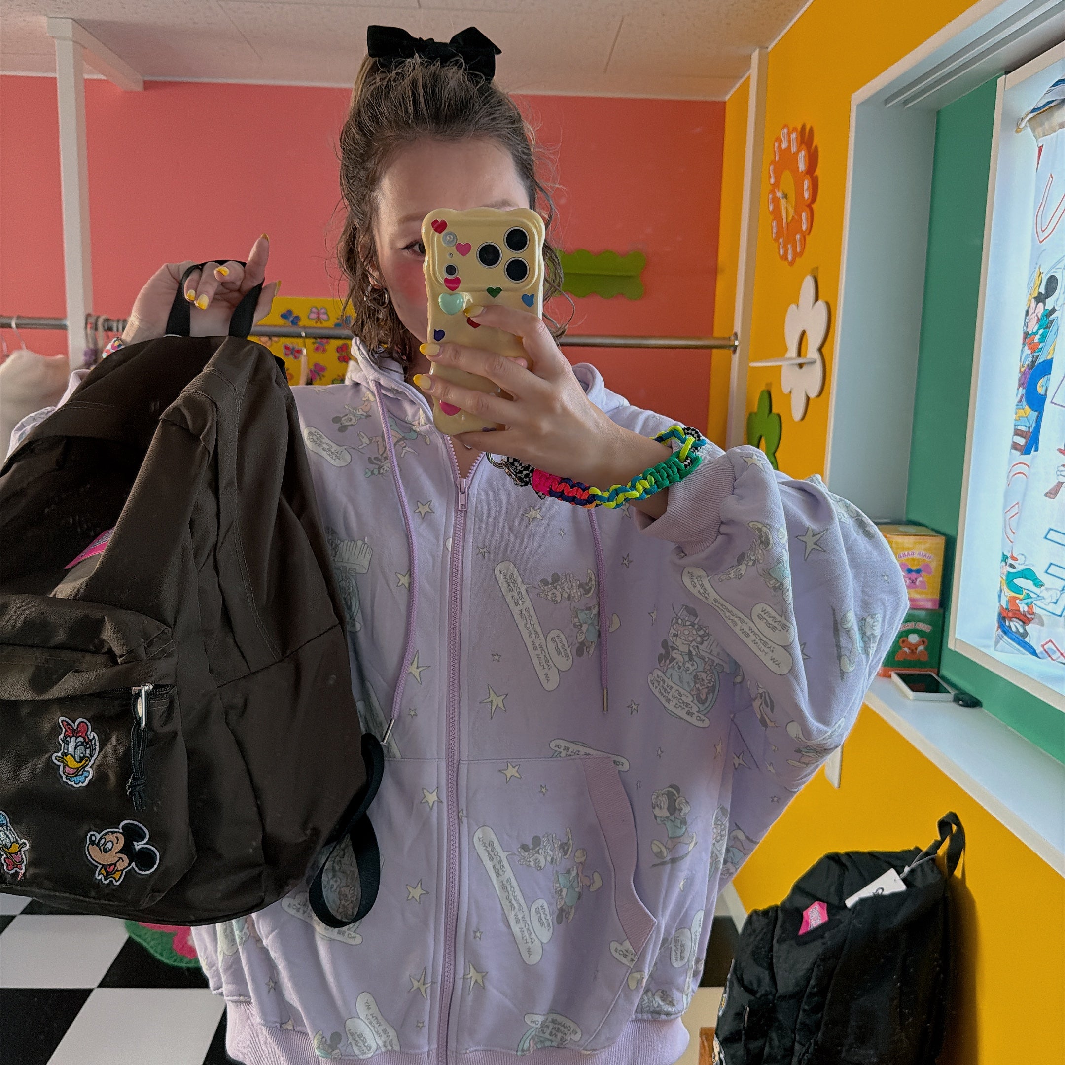 ※予約※2色 ミッキーフレンズワッペンリュック 12月中の出荷予定