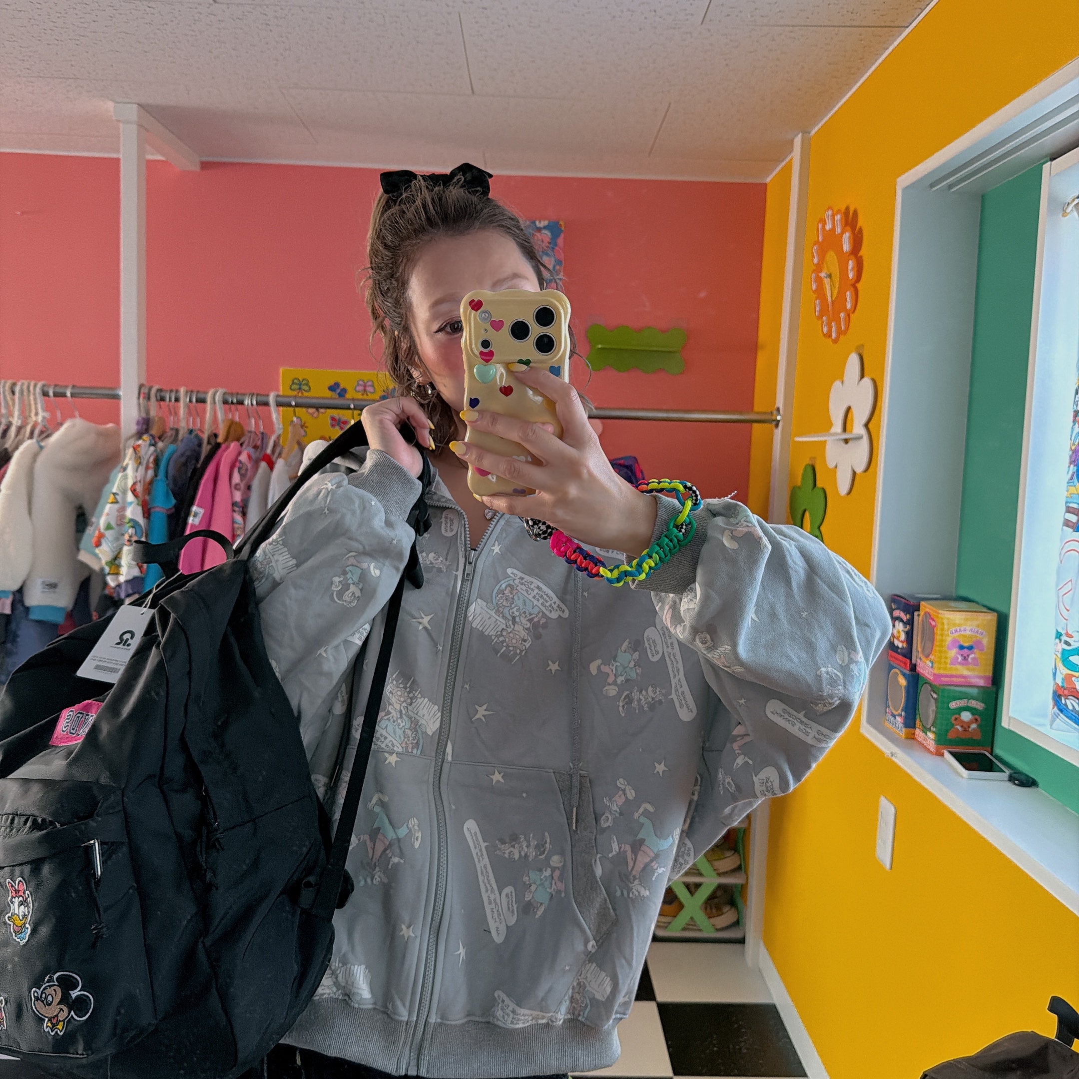 ※予約※2色 ミッキーフレンズワッペンリュック 12月中の出荷予定