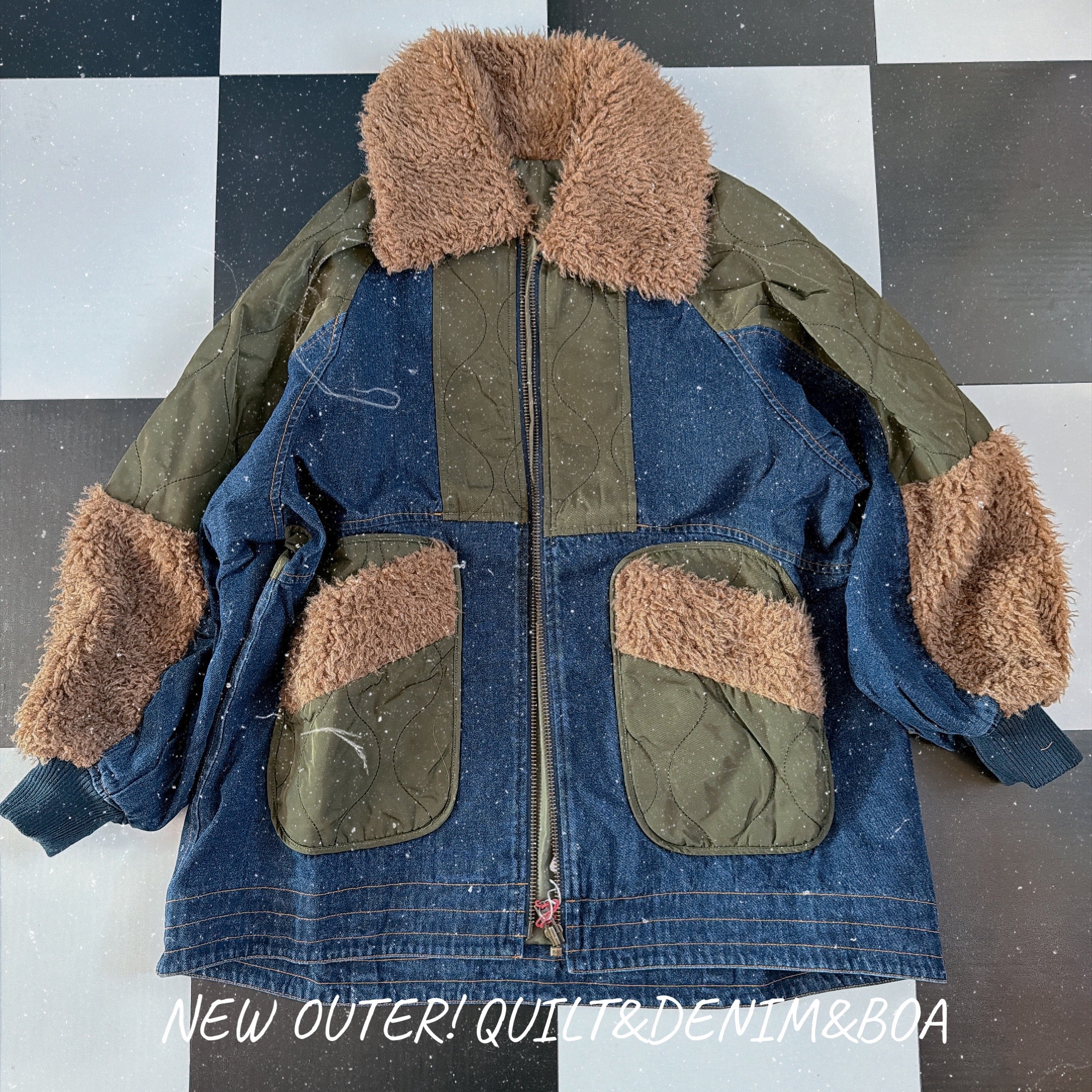 ※上限あり予約※キルティングデニムジャケット11月下旬の出荷予定