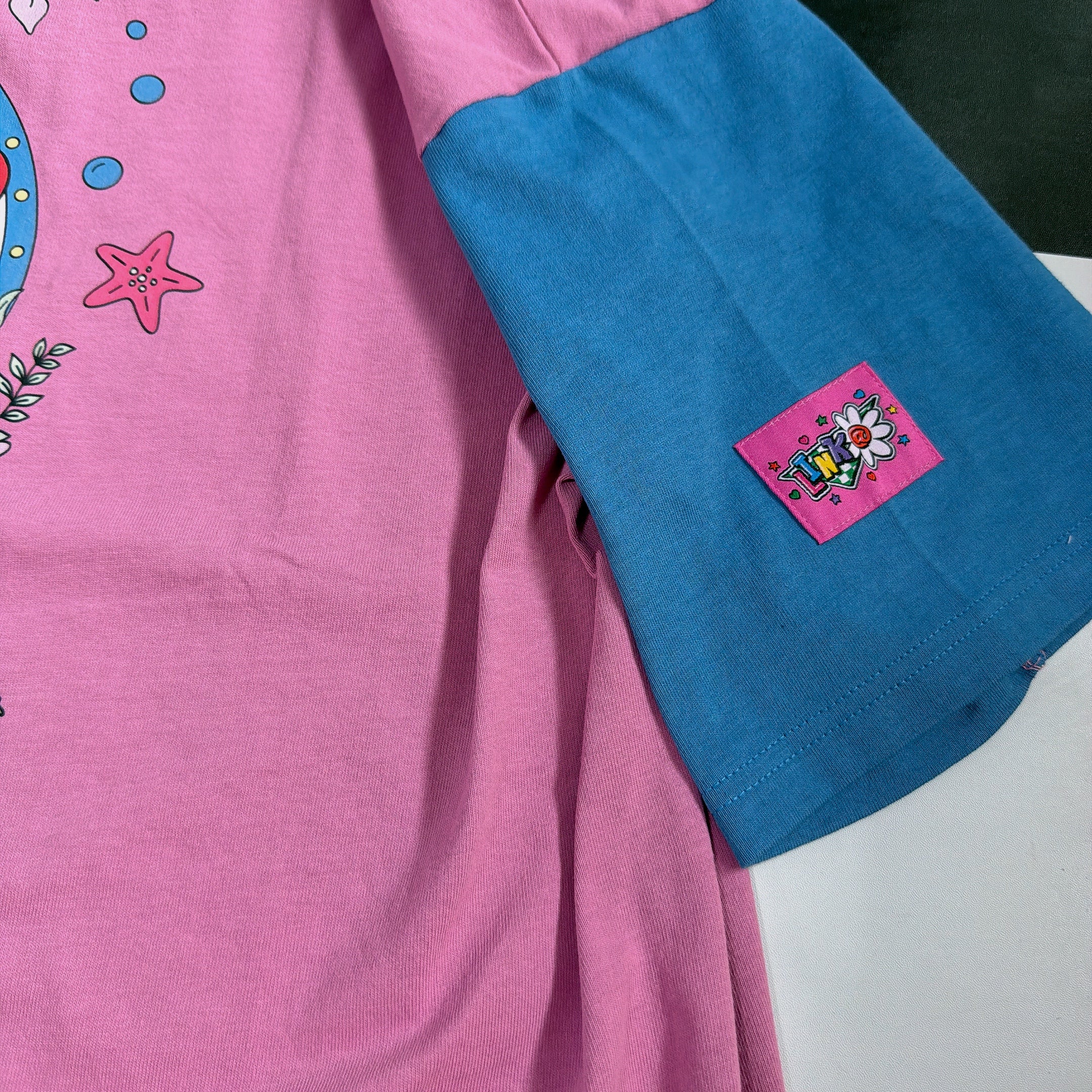 ※予備分のみ再販※LINK@オリジナルデザイン レトロなリトル・マーメイドTEE 6月下旬ごろの発送予定