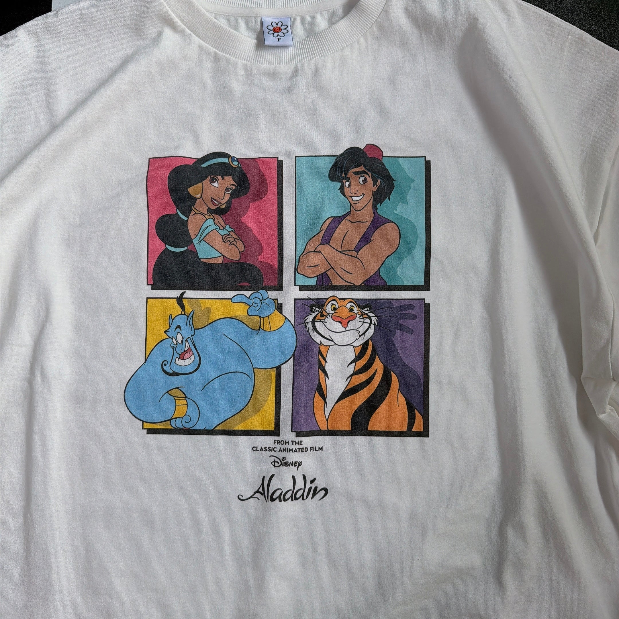 即納 LINK@オリジナルデザイン アラジンのホワイトTEE