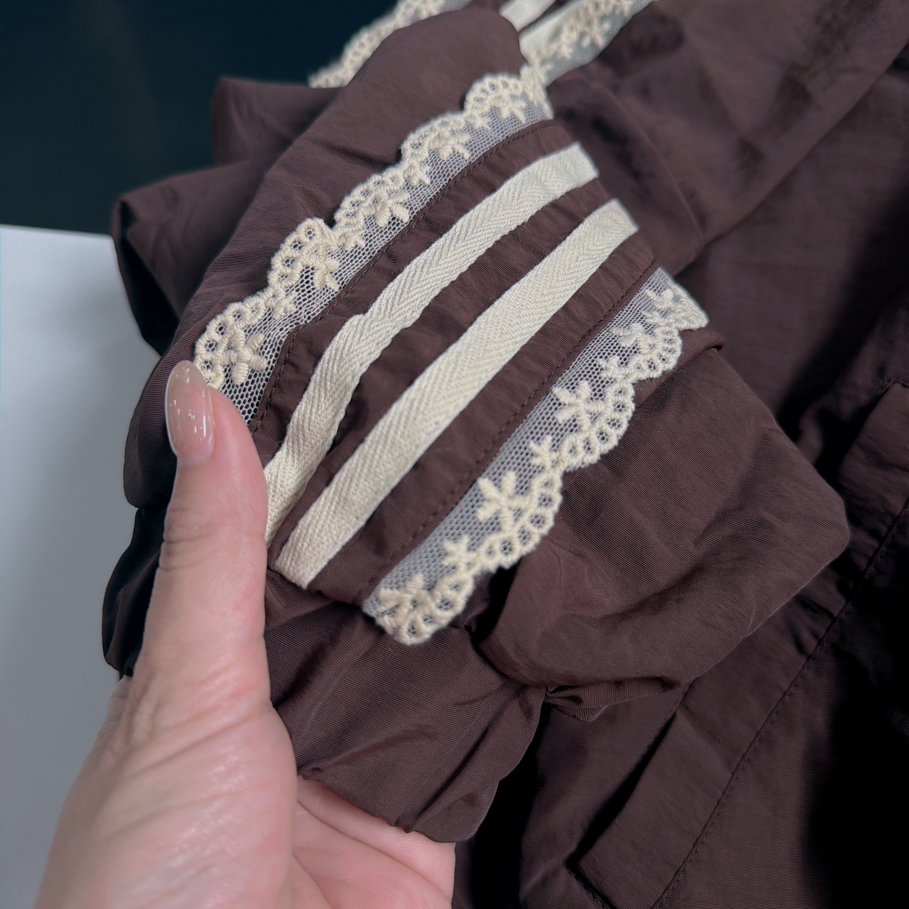 *Reservation* Matching Set: Lace Side Line Track Jacket & Pants - Scheduled for shipment in September