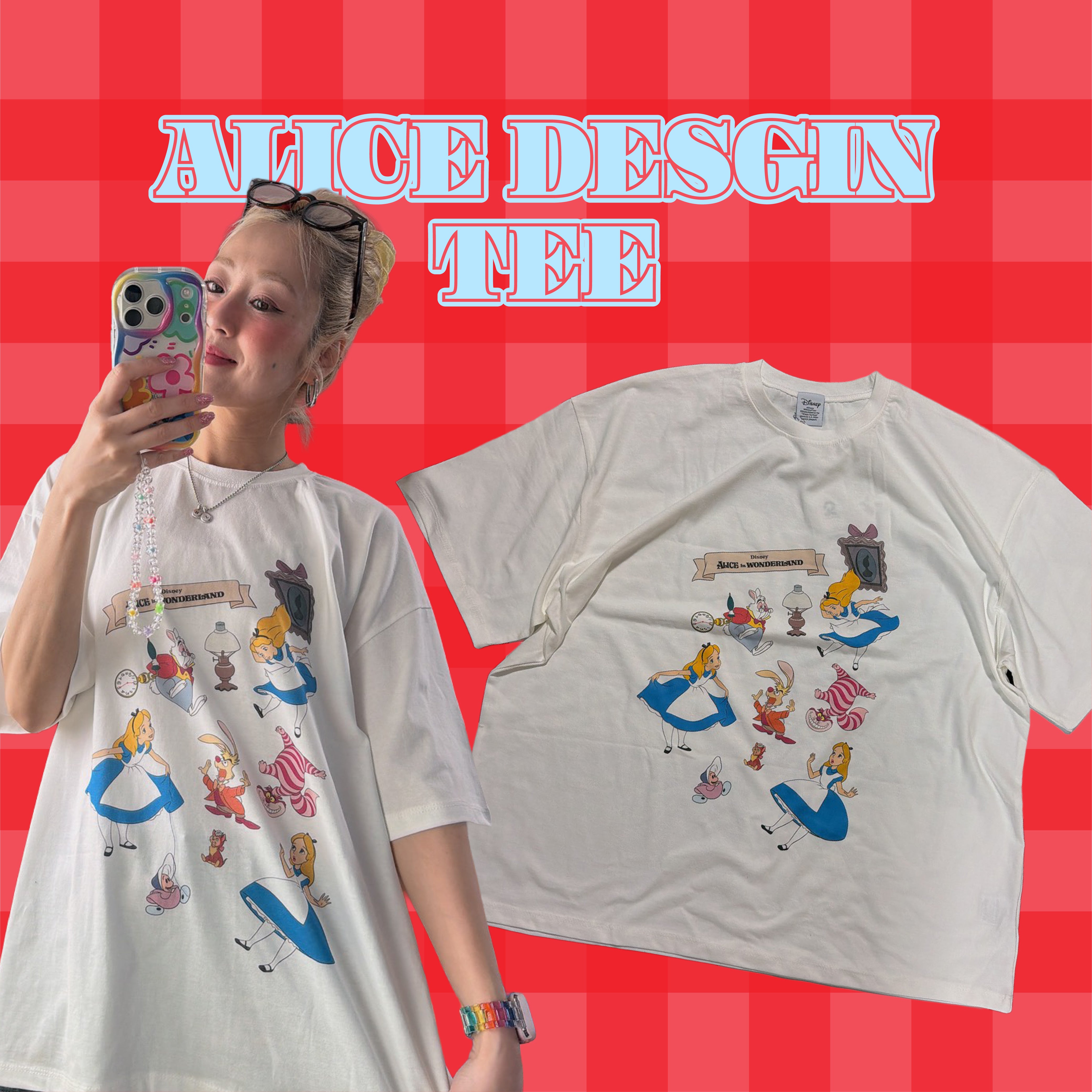 ※予約※不思議の国のアリスデザインTEE  6月中の出荷予定